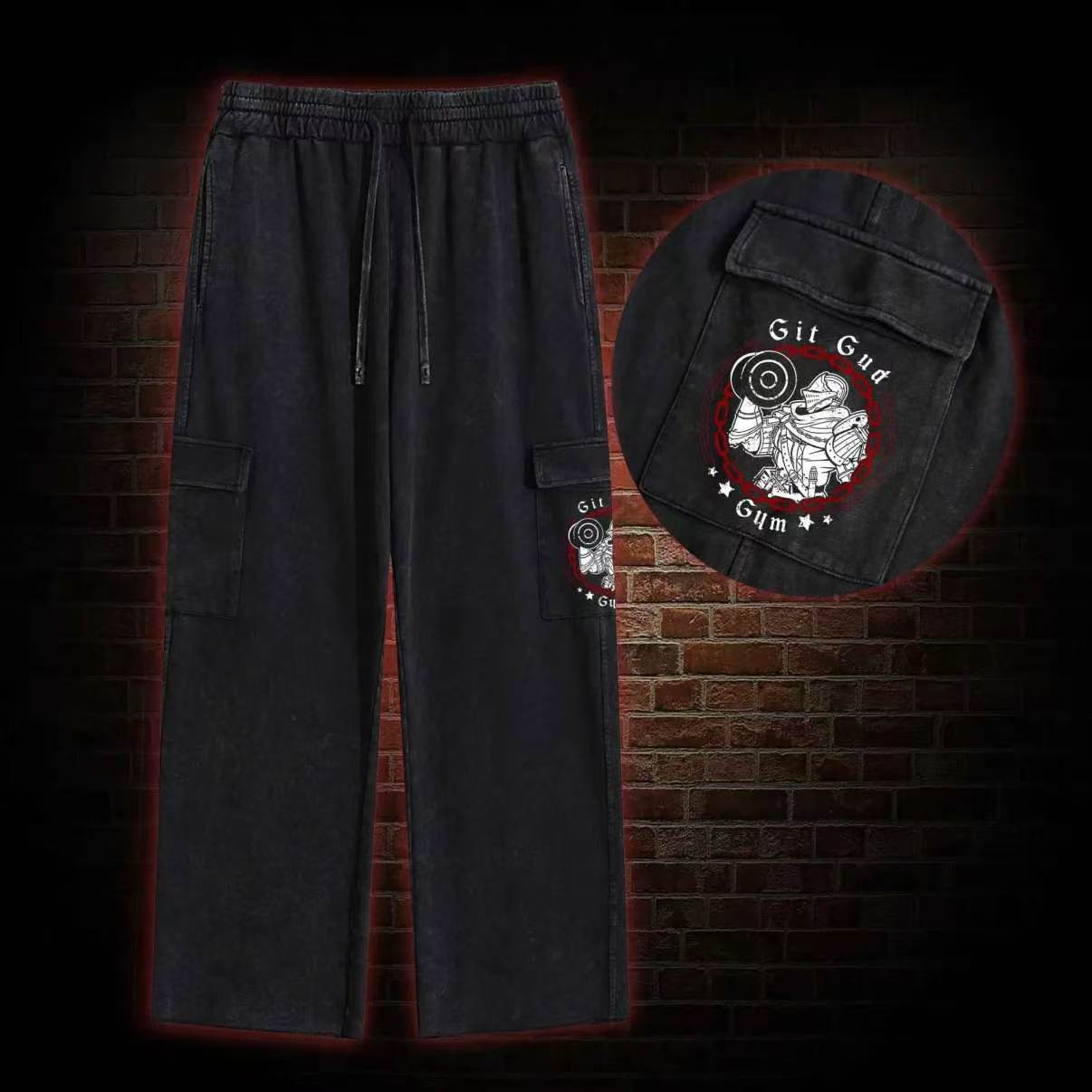 Git Gud Gym Washed Cargo Pants