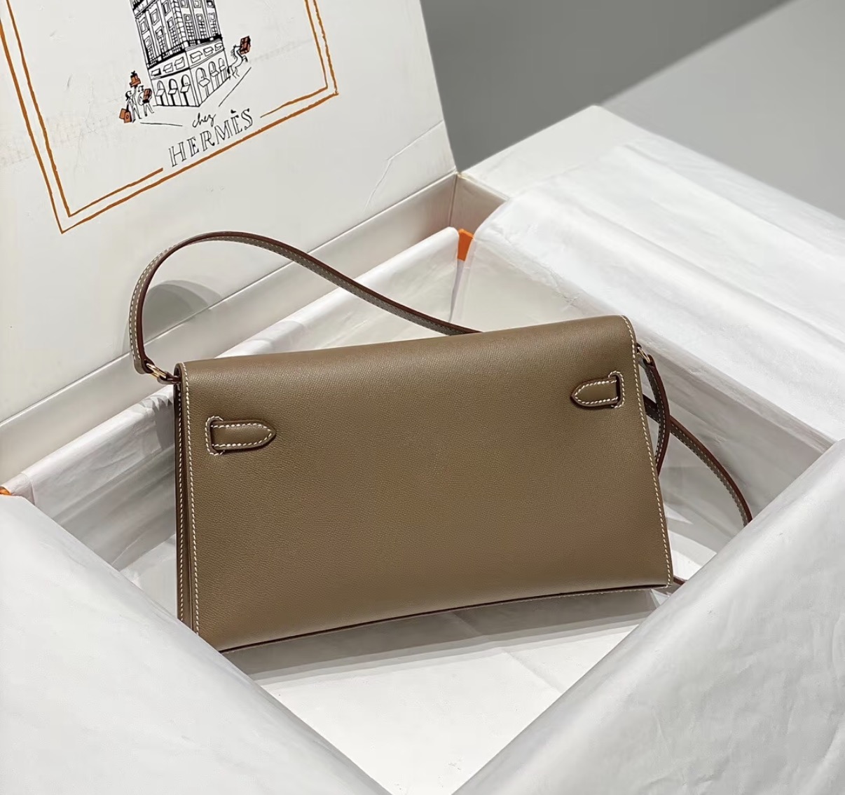 Kelly Elan Elephant Grey Gold Hardware Custom - MOVEMENTARTISAN