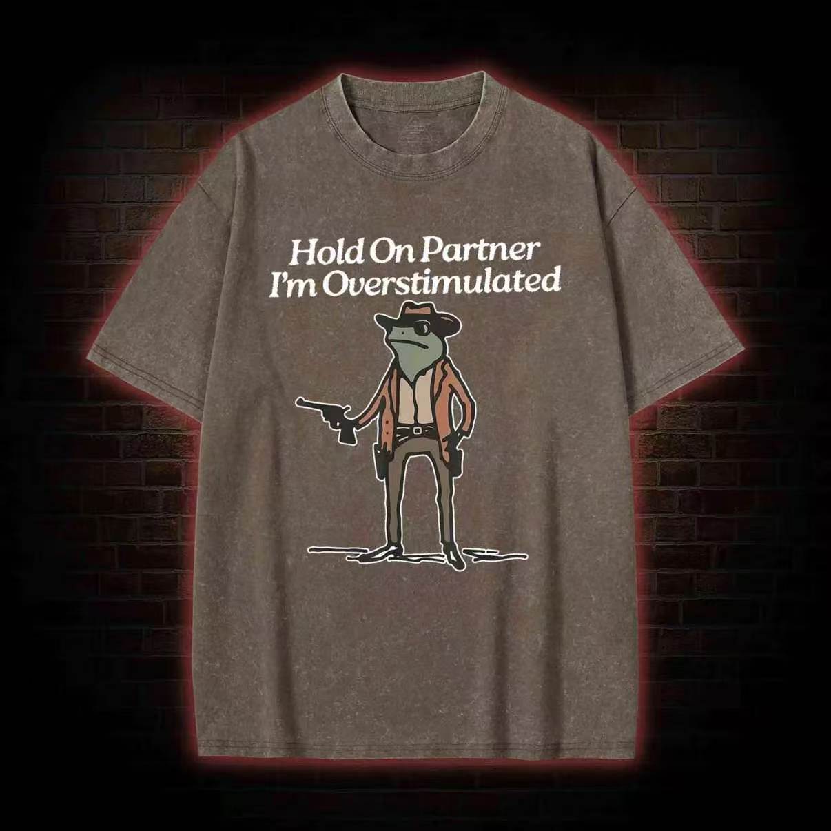 Hold on Partner Washed T-shirt