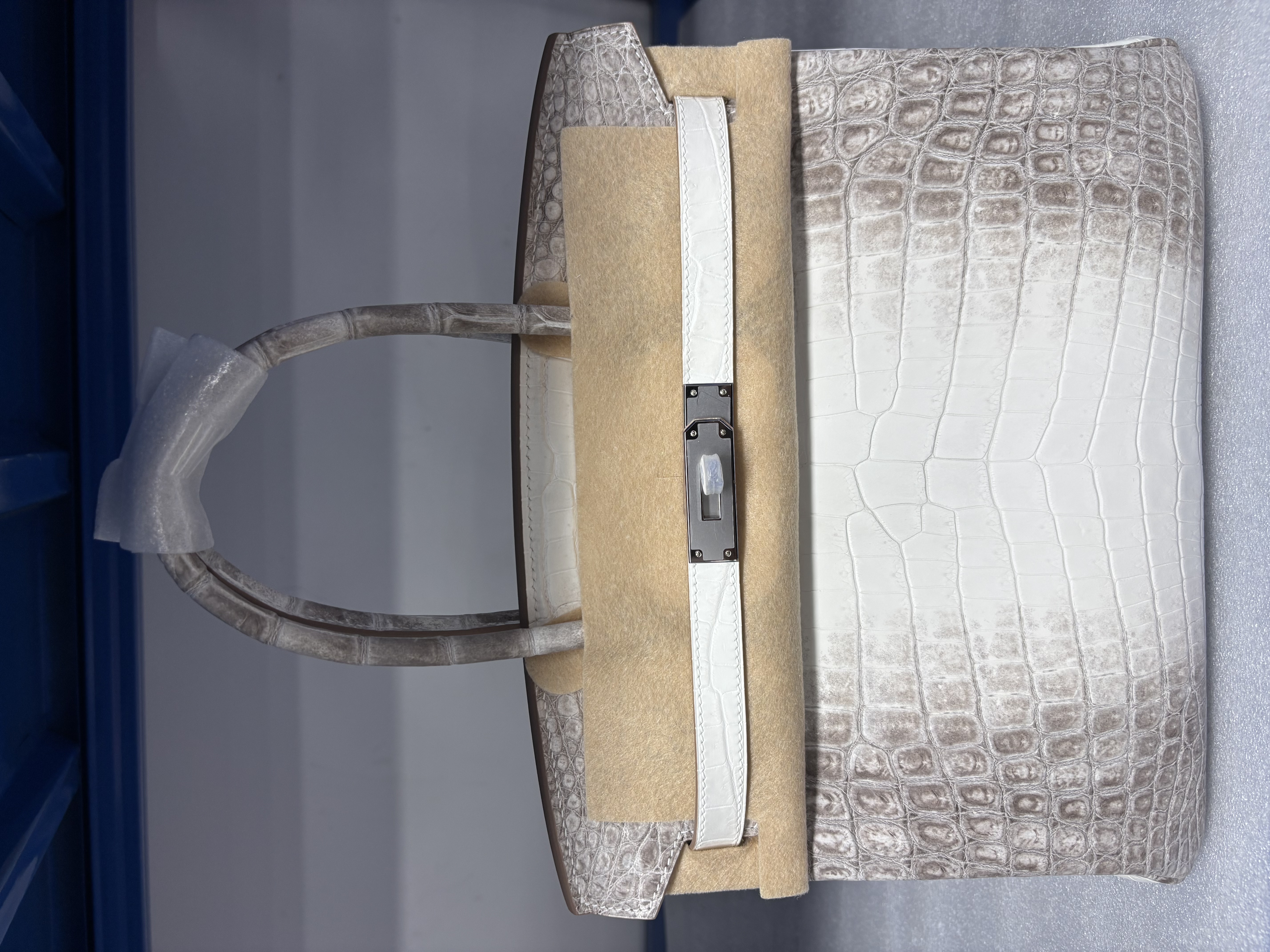 Birkin Himalayan  25-35 crocodile skin Silver hardware