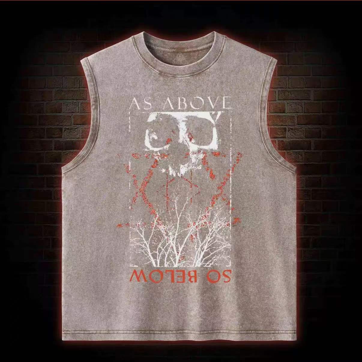 raccoon tank top, raccoon graphic tank, raccoon graphic shirt, raccoon muscle tee, graphic tank top, gothic tank top, gothic graphic shirt, statement tank top, become ungovernable shirt, vintage washed tank, washed black tank, distressed tank top, sl