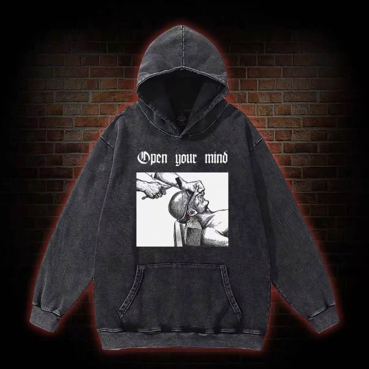 Open Your Mind Washed Hoodie