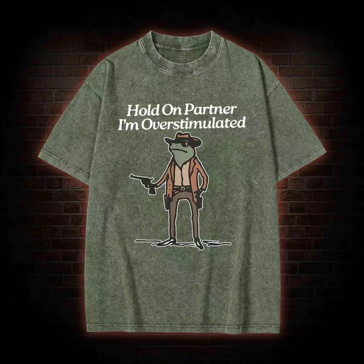 Hold on Partner Washed T-shirt