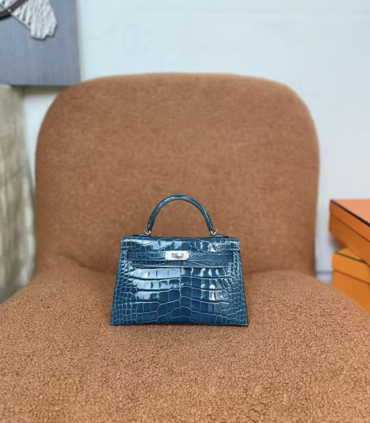 Kelly mini 19 Bosphorus Strait Green Silver Buckle