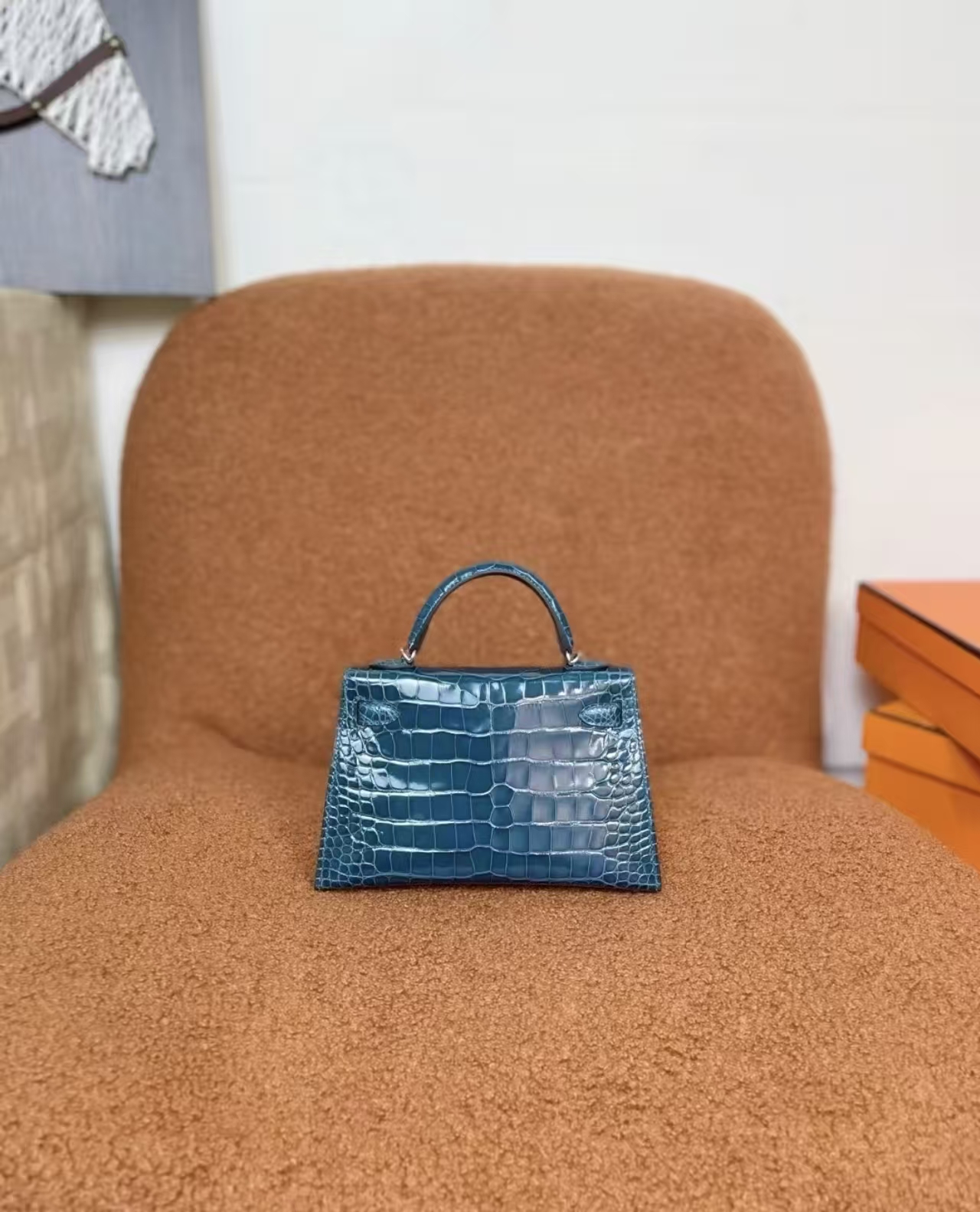 Kelly mini 19 Bosphorus Strait Green Silver Buckle