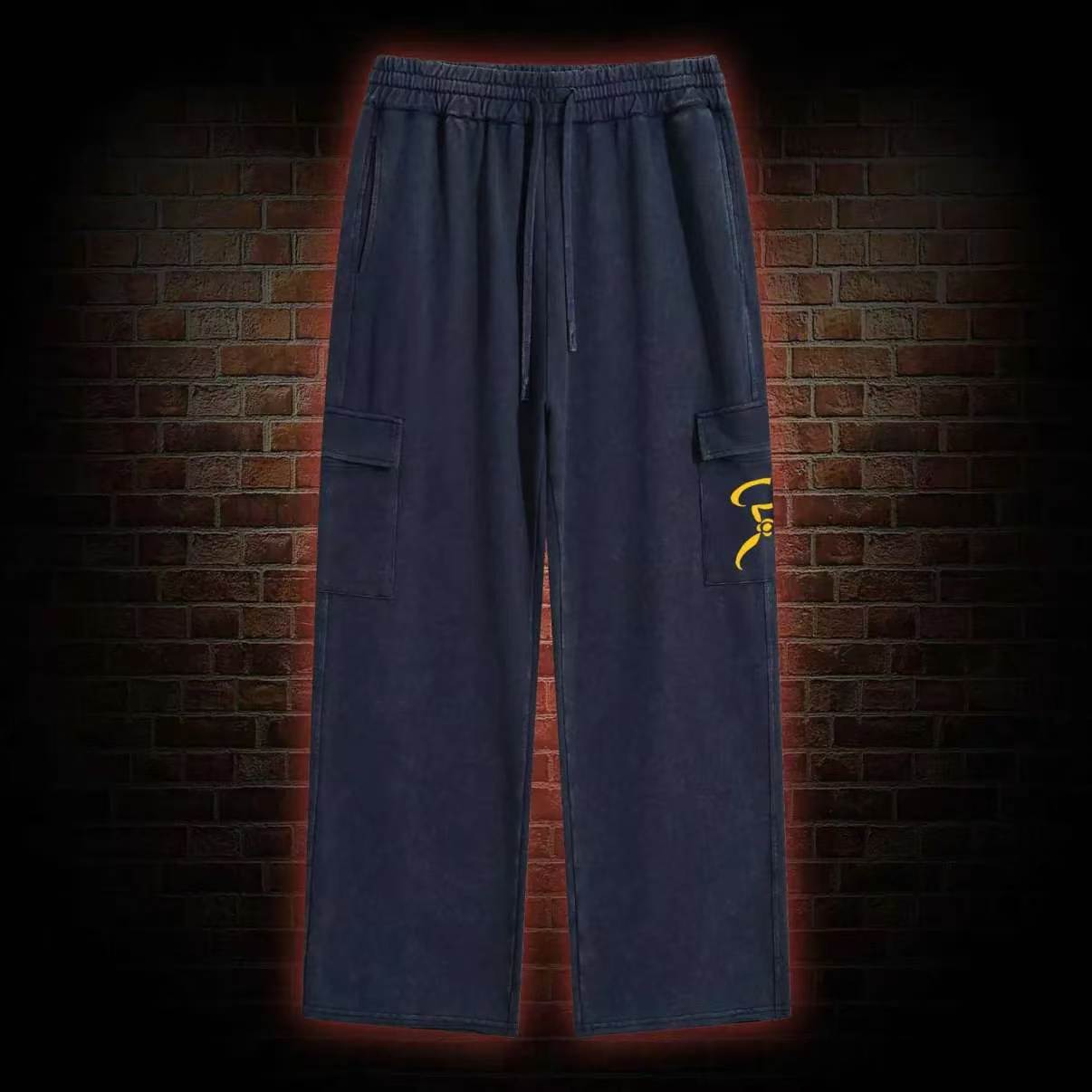 The King in Yellow Washed Cargo Pants