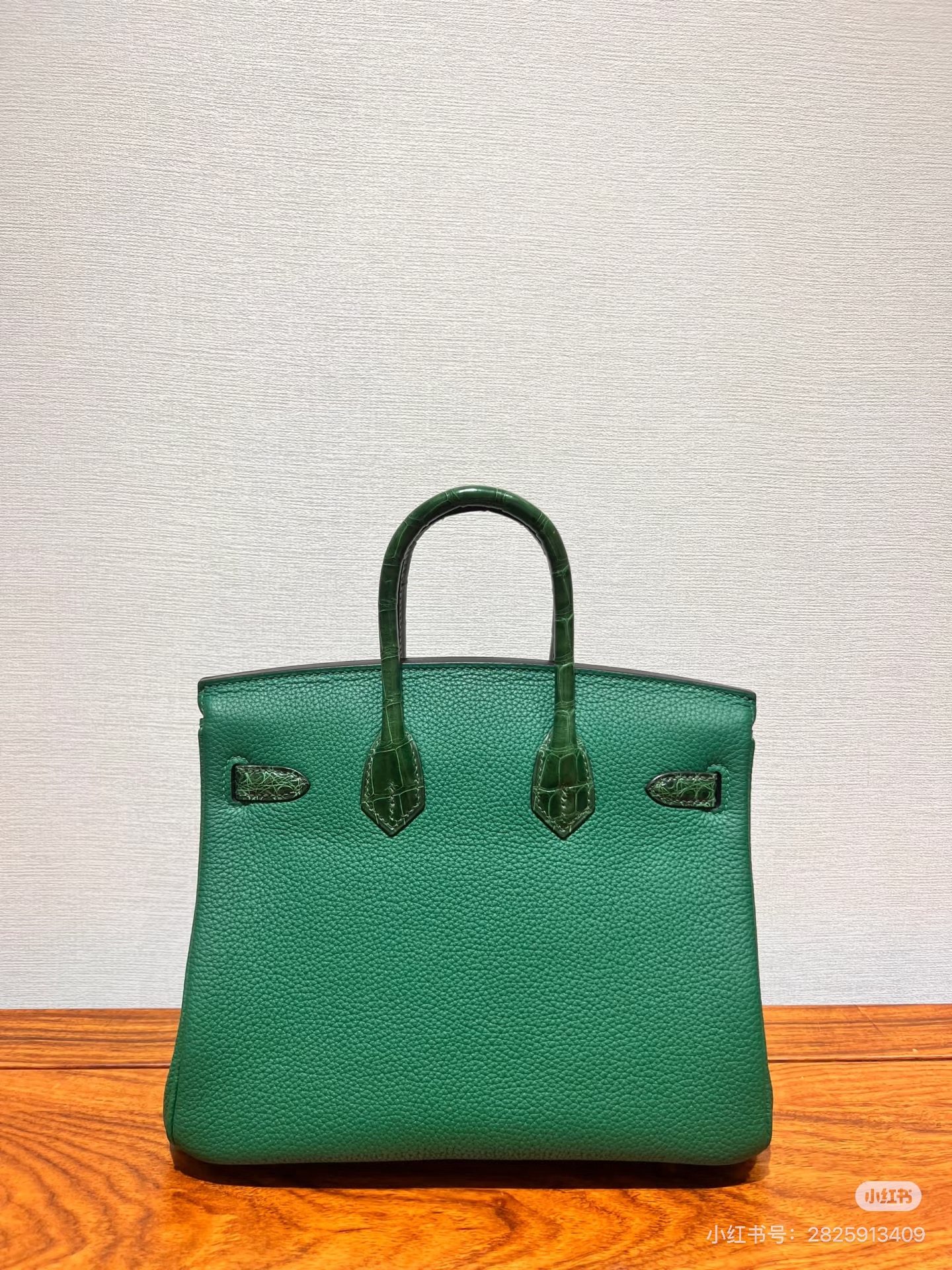 Birkin 25-30 Green Alligator Leather Patchwork TOGO Leather Custom