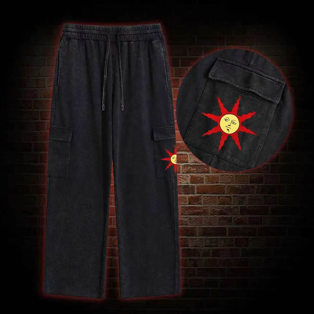 Praise the sun! Washed Cargo Pants