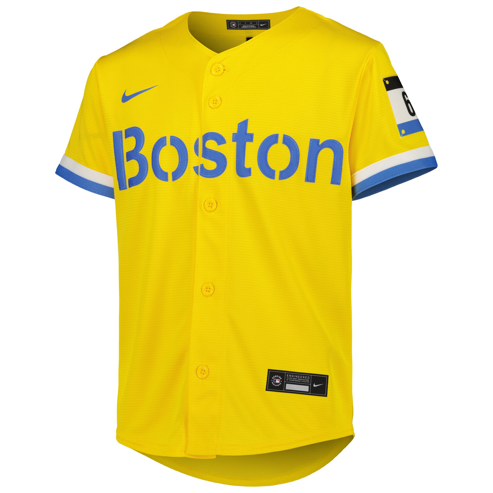 Trevor Story Boston Red Sox Youth City Connect Replica Player Jersey - Gold