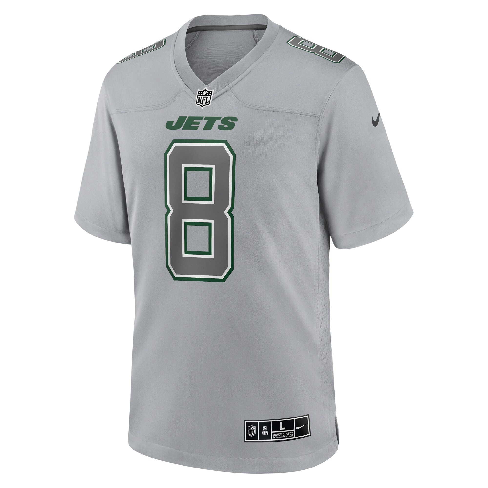 Aaron Rodgers New York Jets Atmosphere Fashion Game Jersey - Heather Gray