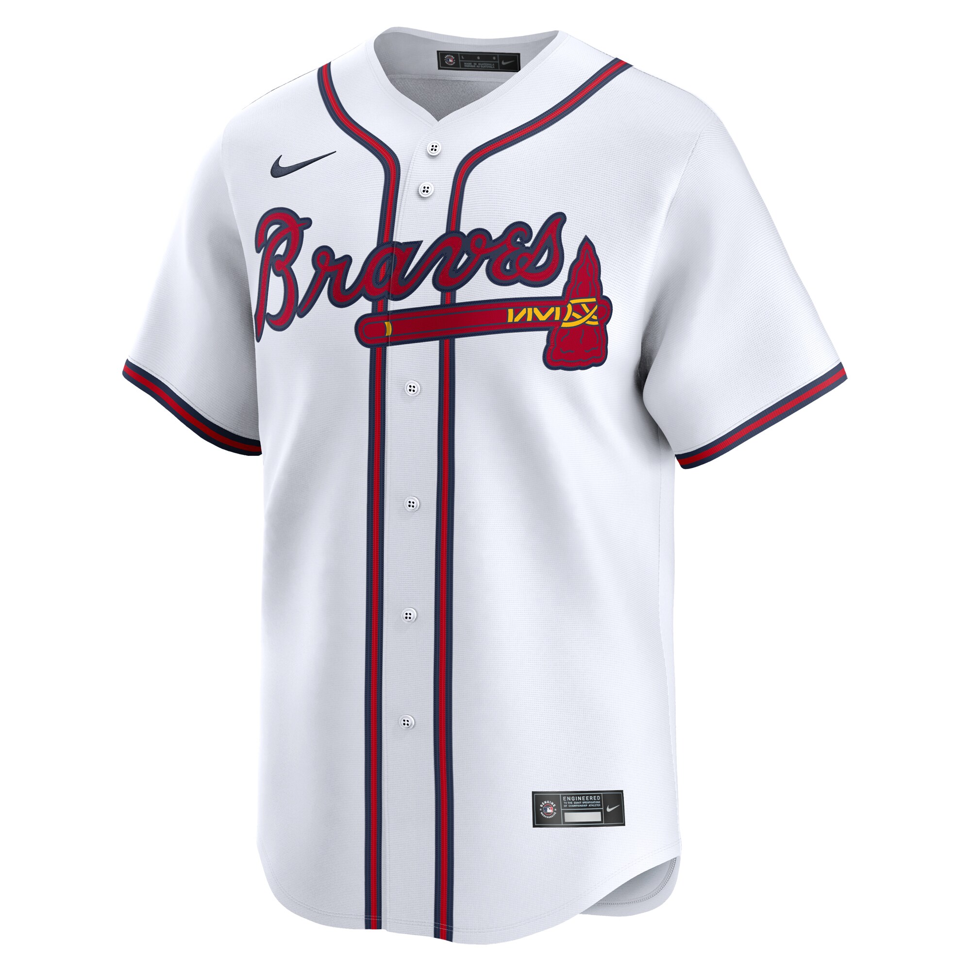 AJ Smith-Shawver Atlanta Braves  Home Limited Player Jersey White