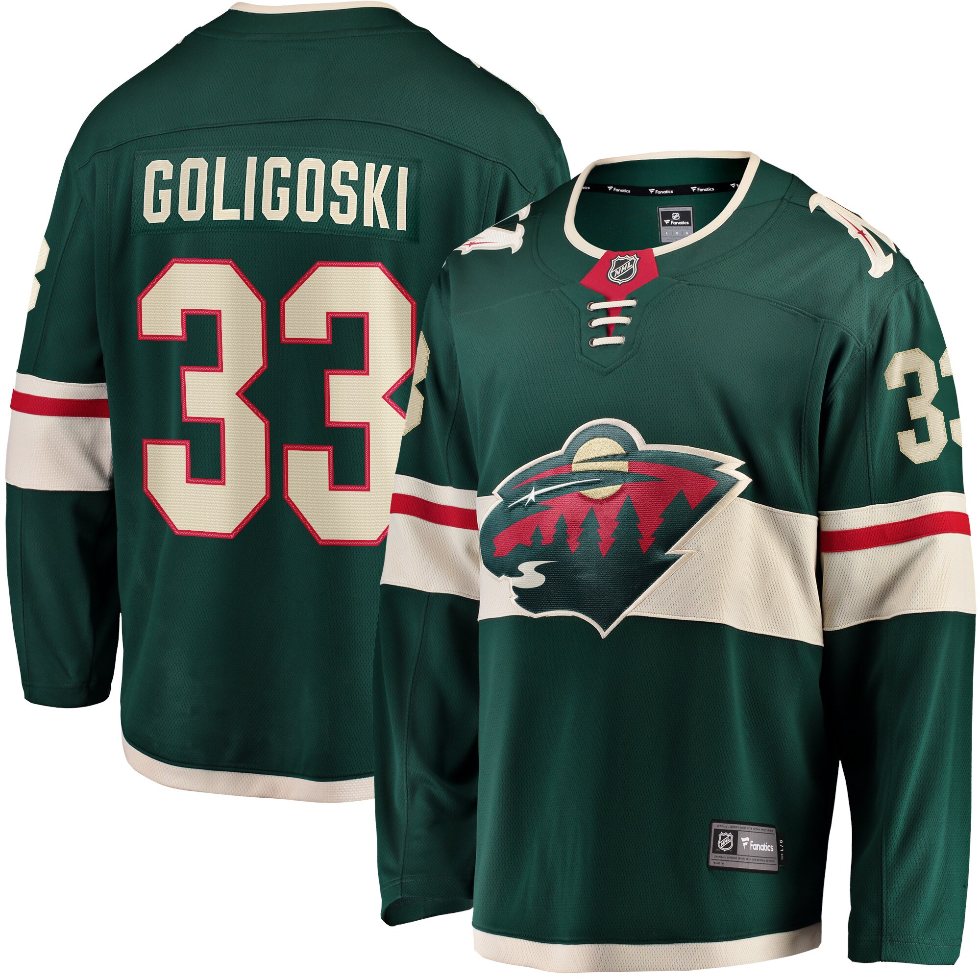 Alex Goligoski Minnesota Wild Fanatics Home Breakaway Player Jersey - Green