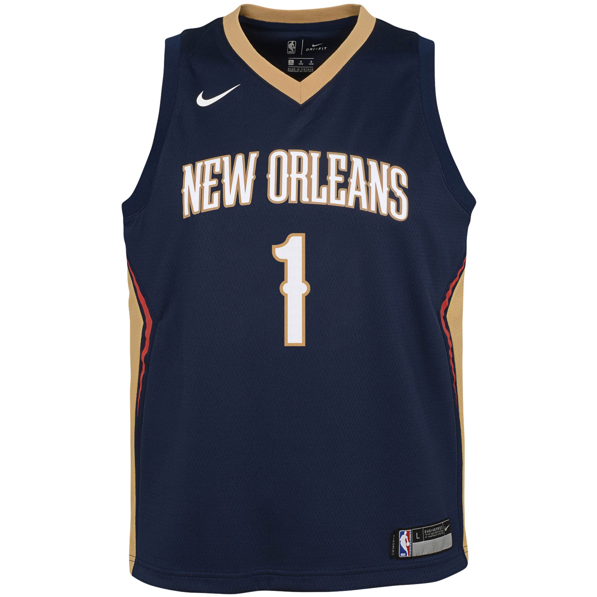 Zion Williamson New Orleans Pelicans Youth Swingman Jersey - Icon Edition - Navy