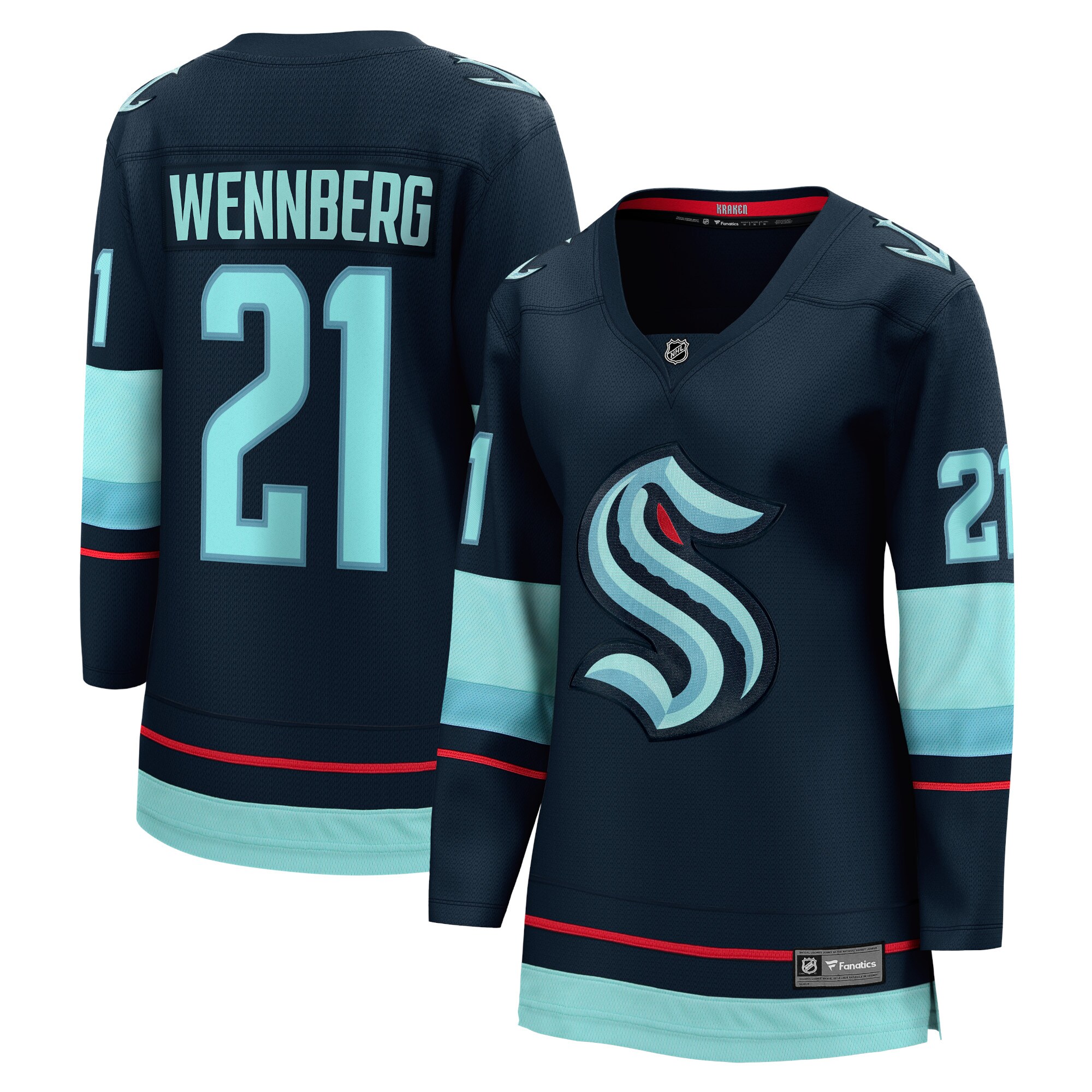 Alexander Wennberg Seattle Kraken Fanatics Women's Home Breakaway Player Jersey - Deep Sea Blue