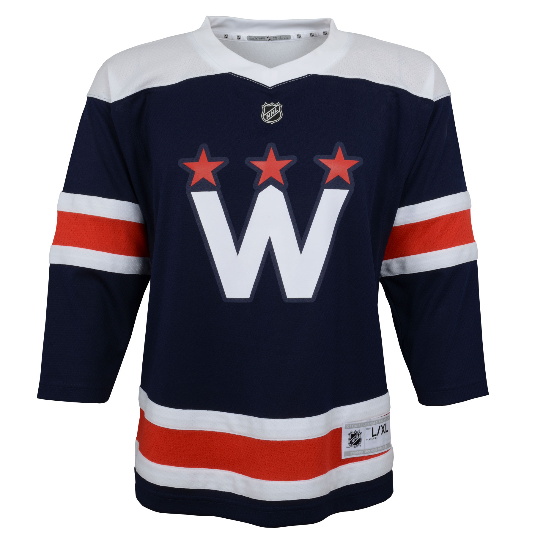 Washington Capitals Youth 2020\/21 Alternate Replica Jersey - Navy
