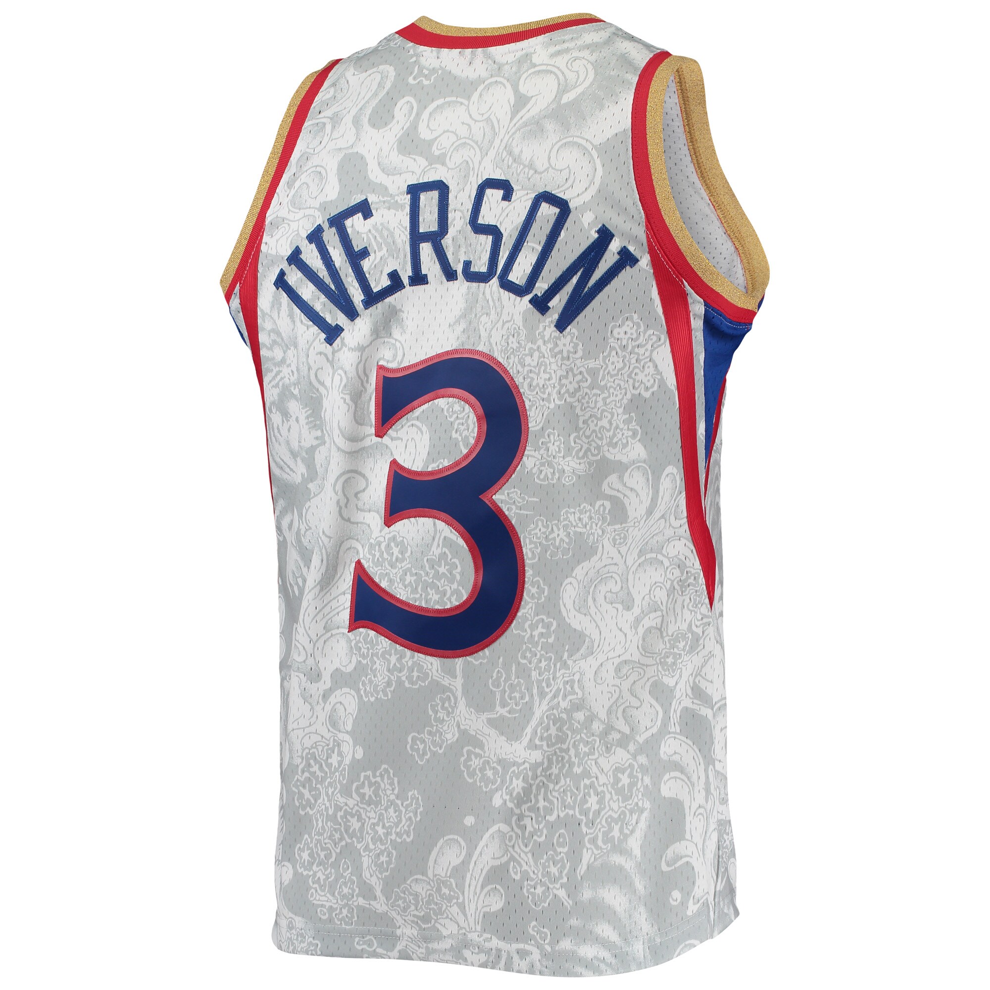 Allen Iverson Philadelphia 76ers Mitchell & Ness Hardwood Classics 1996\/97 Lunar New Year Swingman Jersey - White