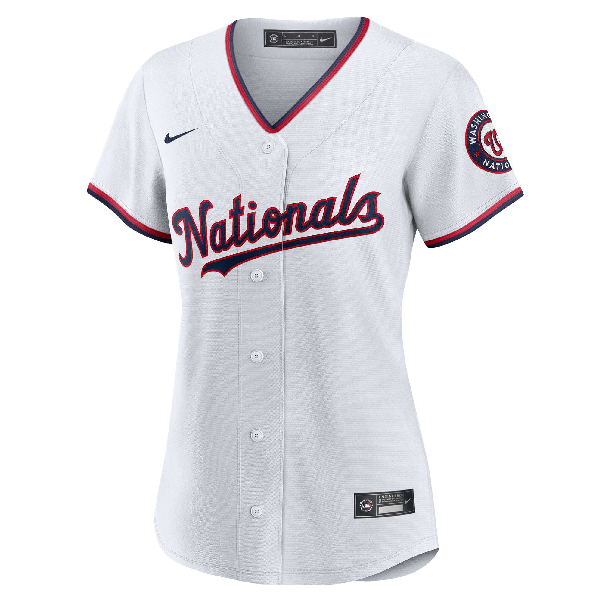 Washington Nationals  Women's Replica Custom Jersey - White