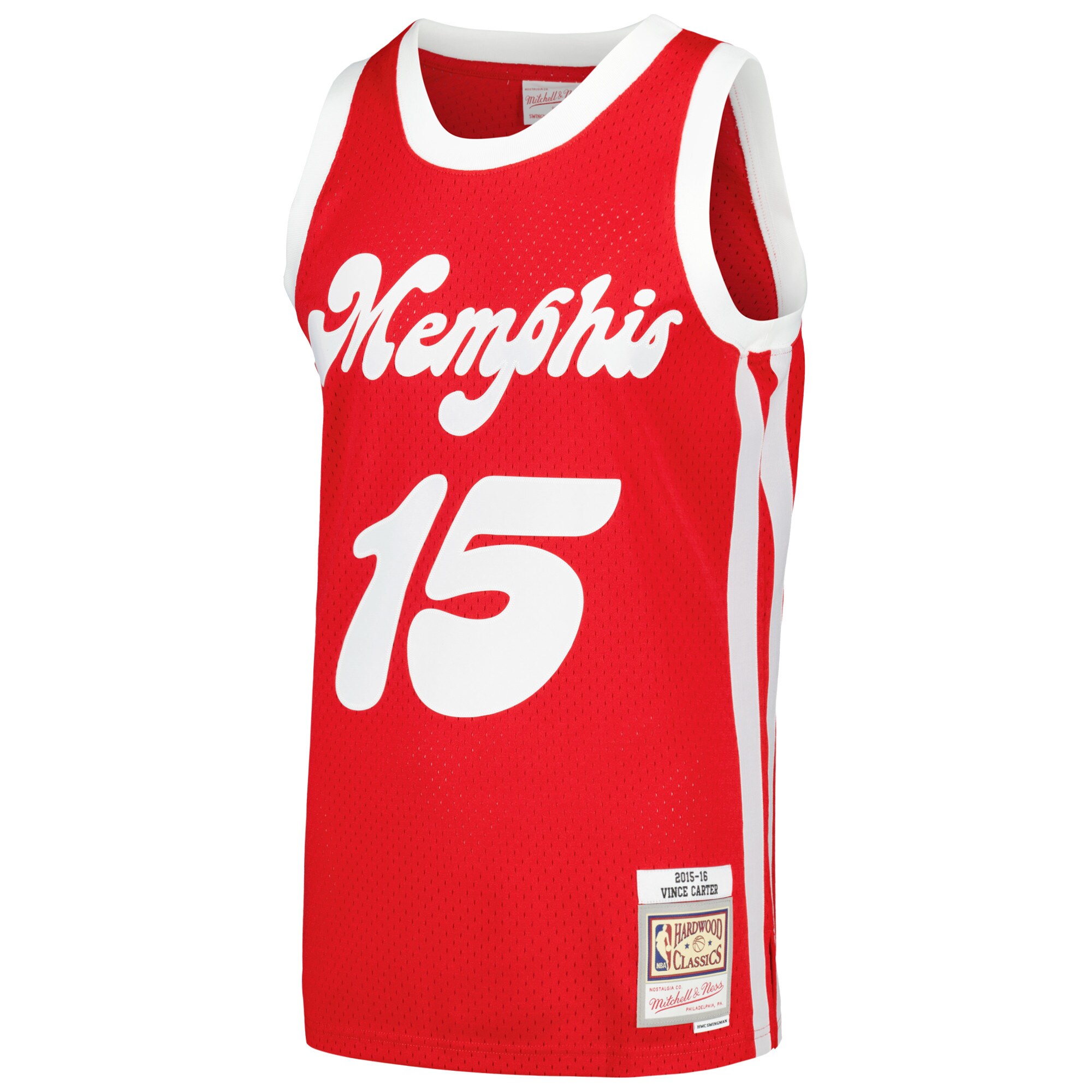 Vince Carter Memphis Grizzlies Mitchell & Ness 2015\/16 Hardwood Classics Swingman Jersey - Red