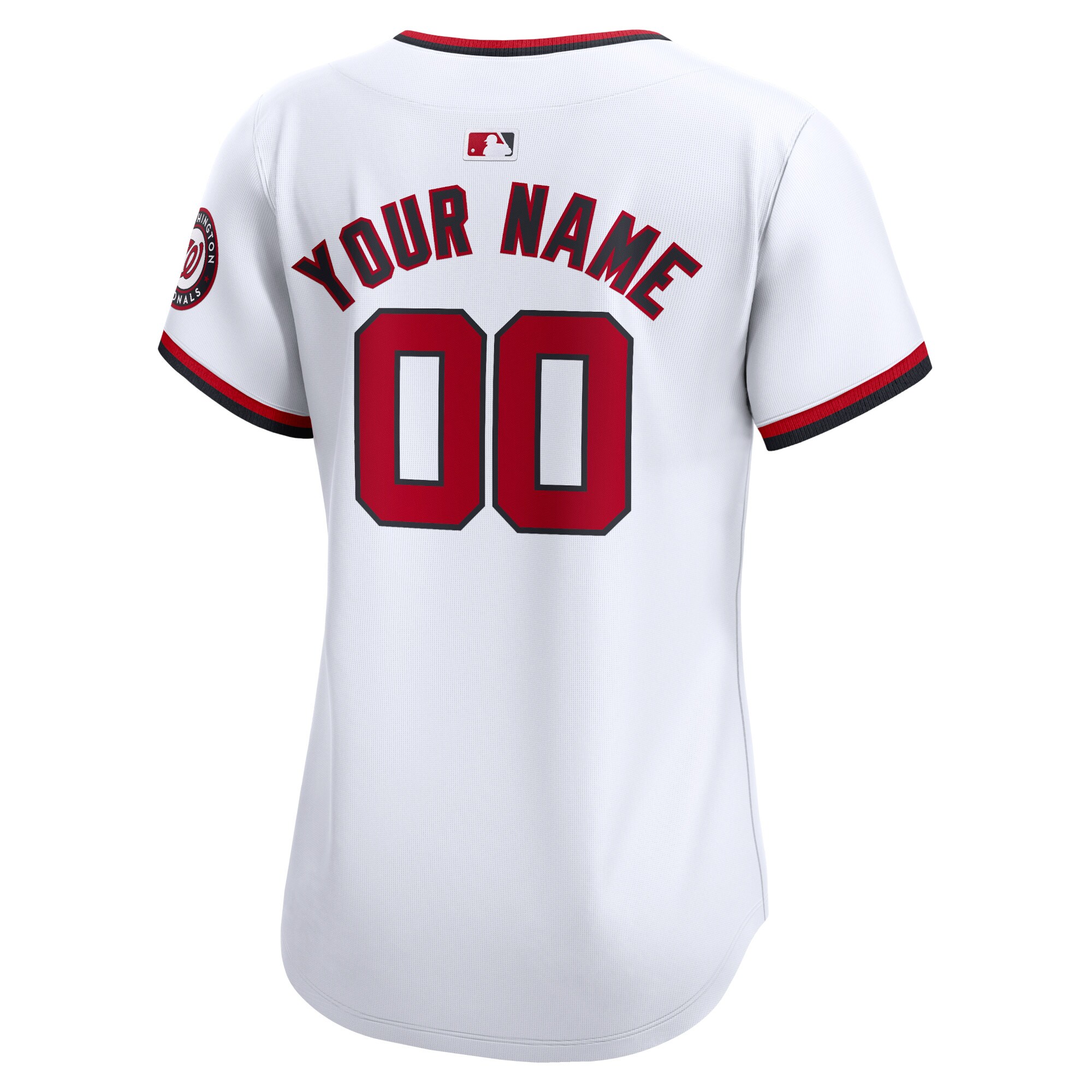 Washington Nationals  Women's Home Limited Custom Jersey - White