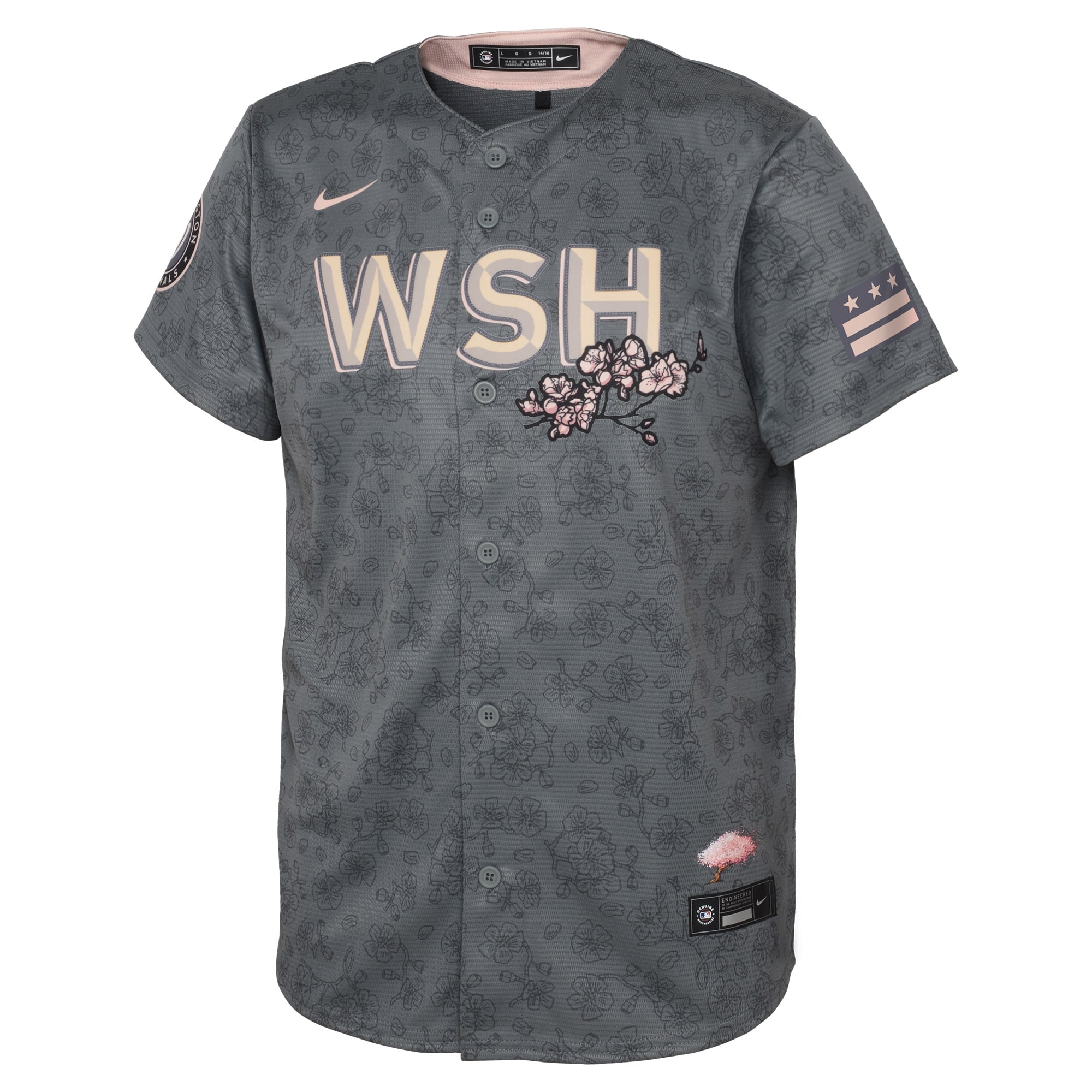 Washington Nationals  Youth City Connect Replica Jersey - Gray