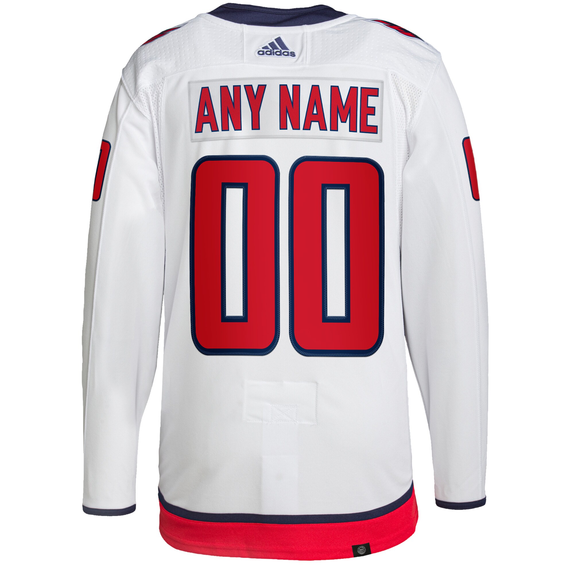 Washington Capitals adidas  Away  Primegreen Authentic Custom Jersey - White