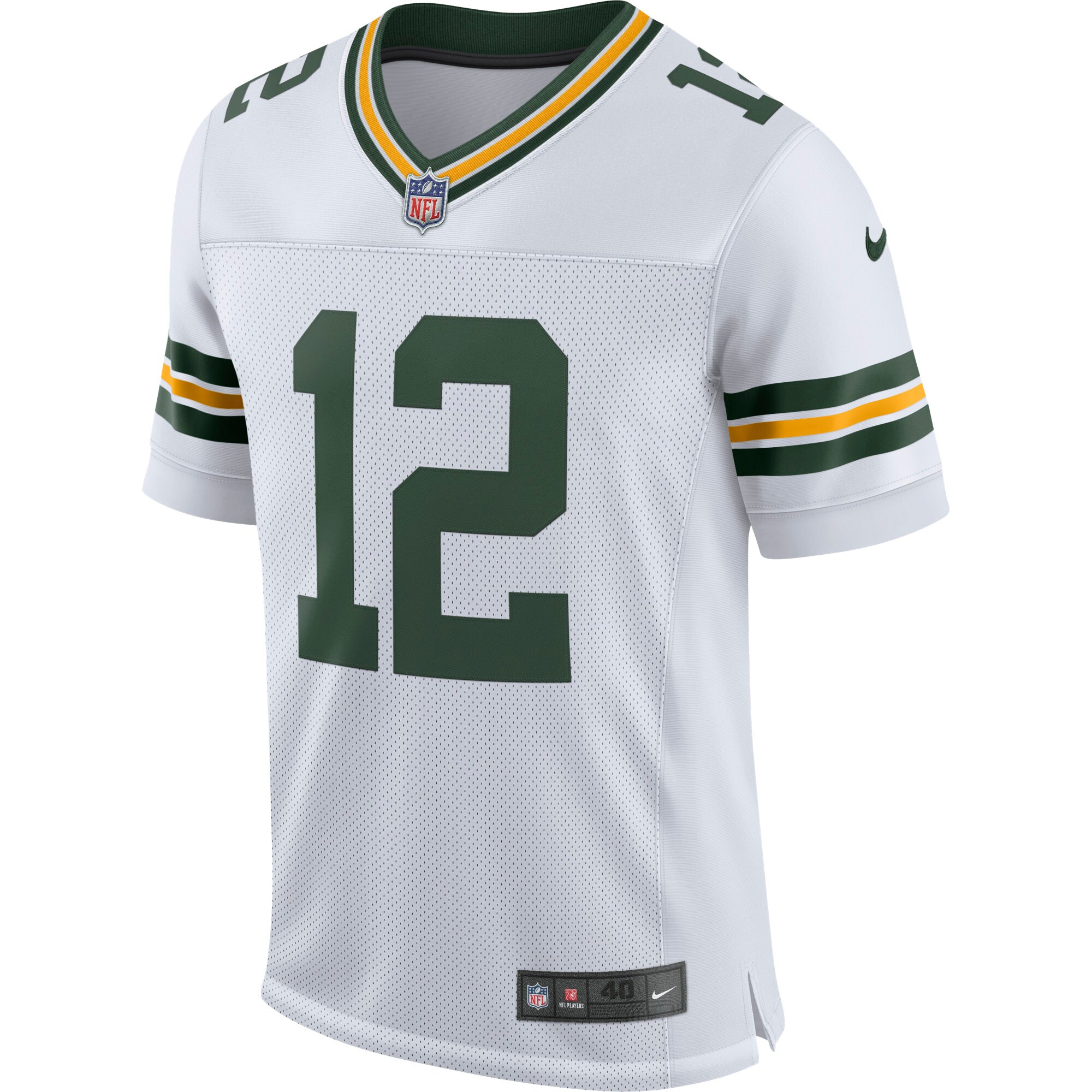 Aaron Rodgers Green Bay Packers  Classic Elite Player Jersey - White