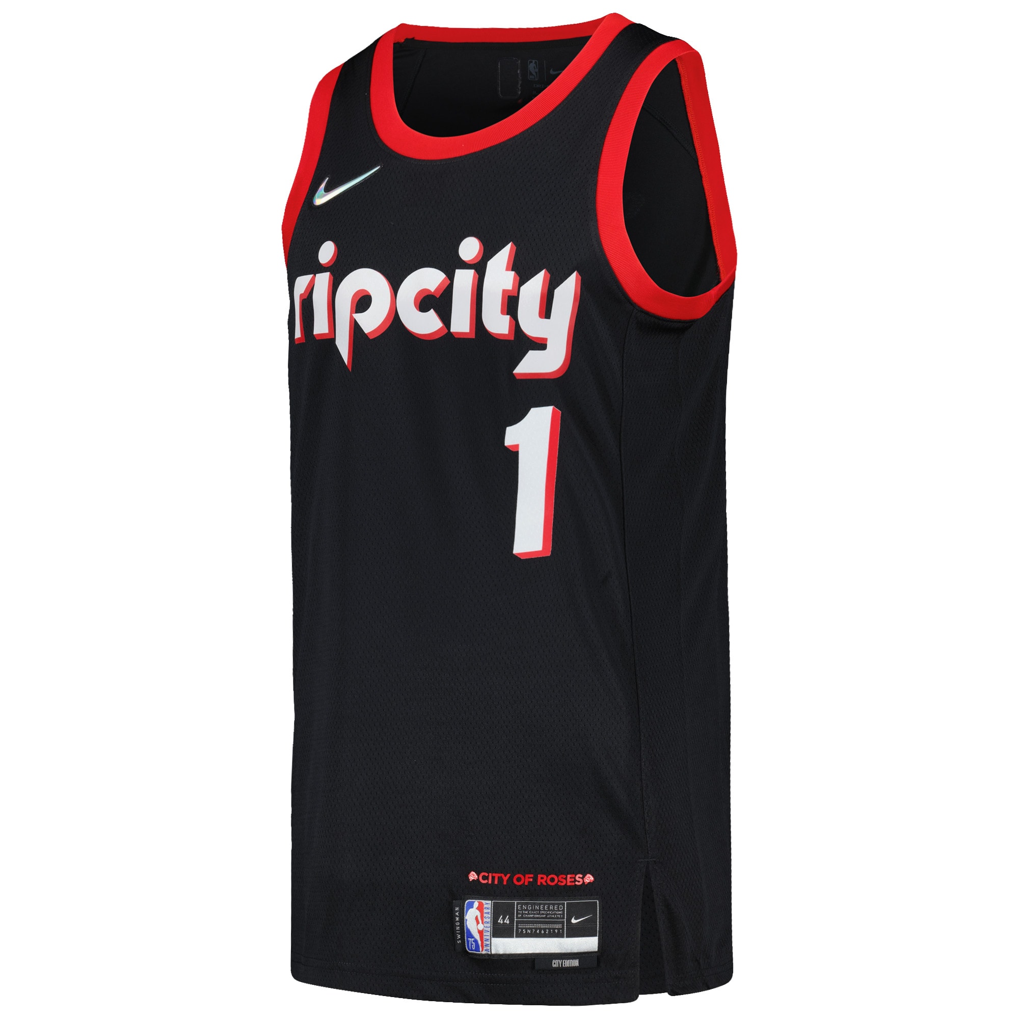 Anfernee Simons Portland Trail Blazers Swingman Player Jersey - City Edition - Black