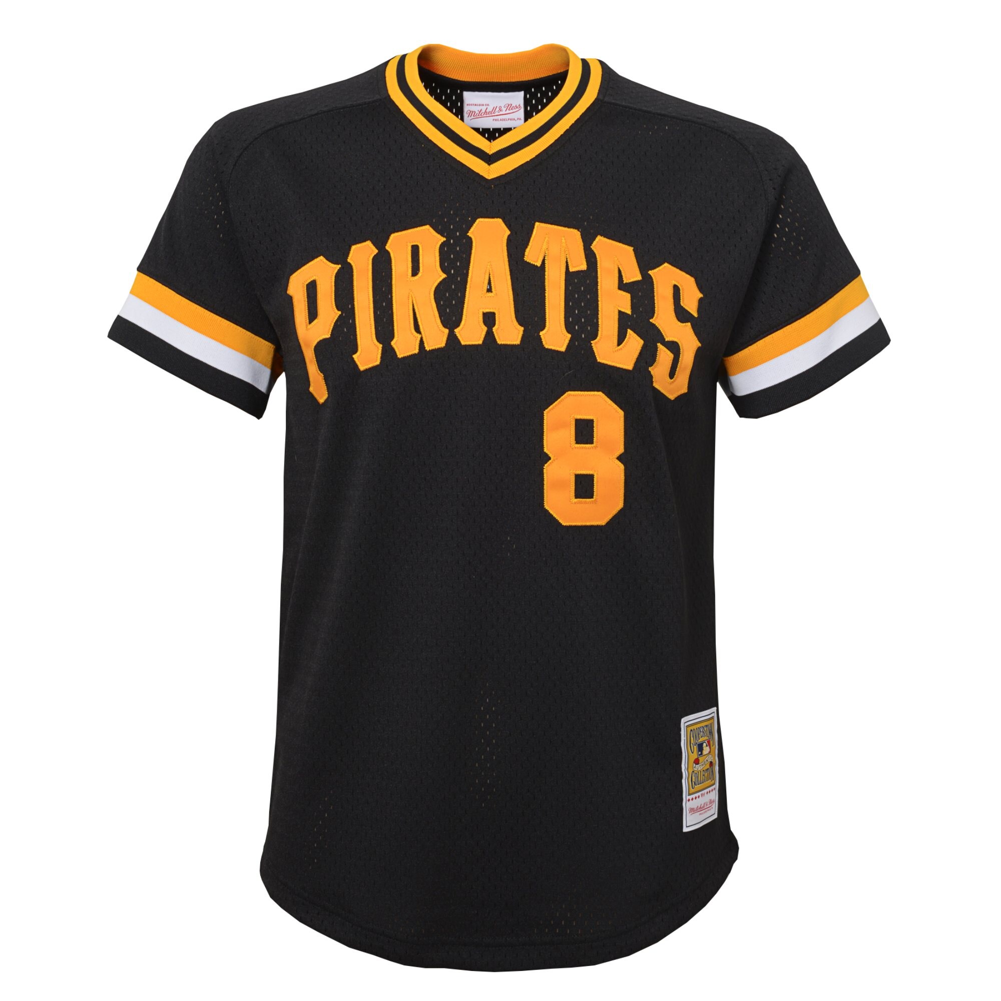 Willie Stargell Pittsburgh Pirates Mitchell & Ness Youth Cooperstown CollectionMesh Batting Practice Jersey - Black