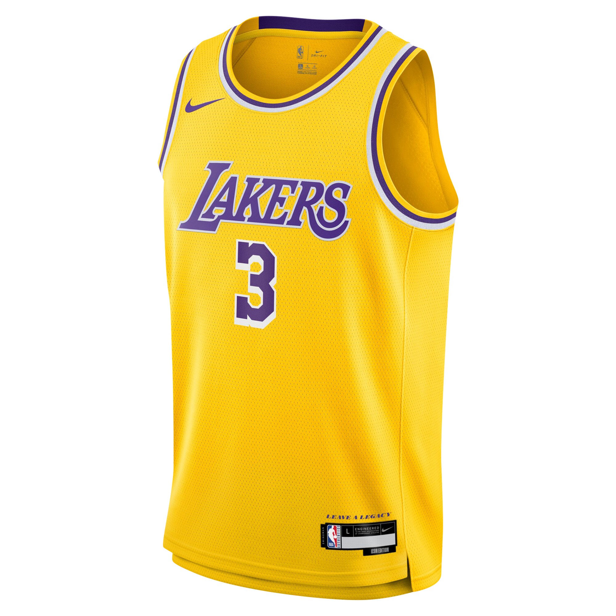 Anthony Davis Los Angeles Lakers Youth Swingman Jersey - Icon Edition - Gold