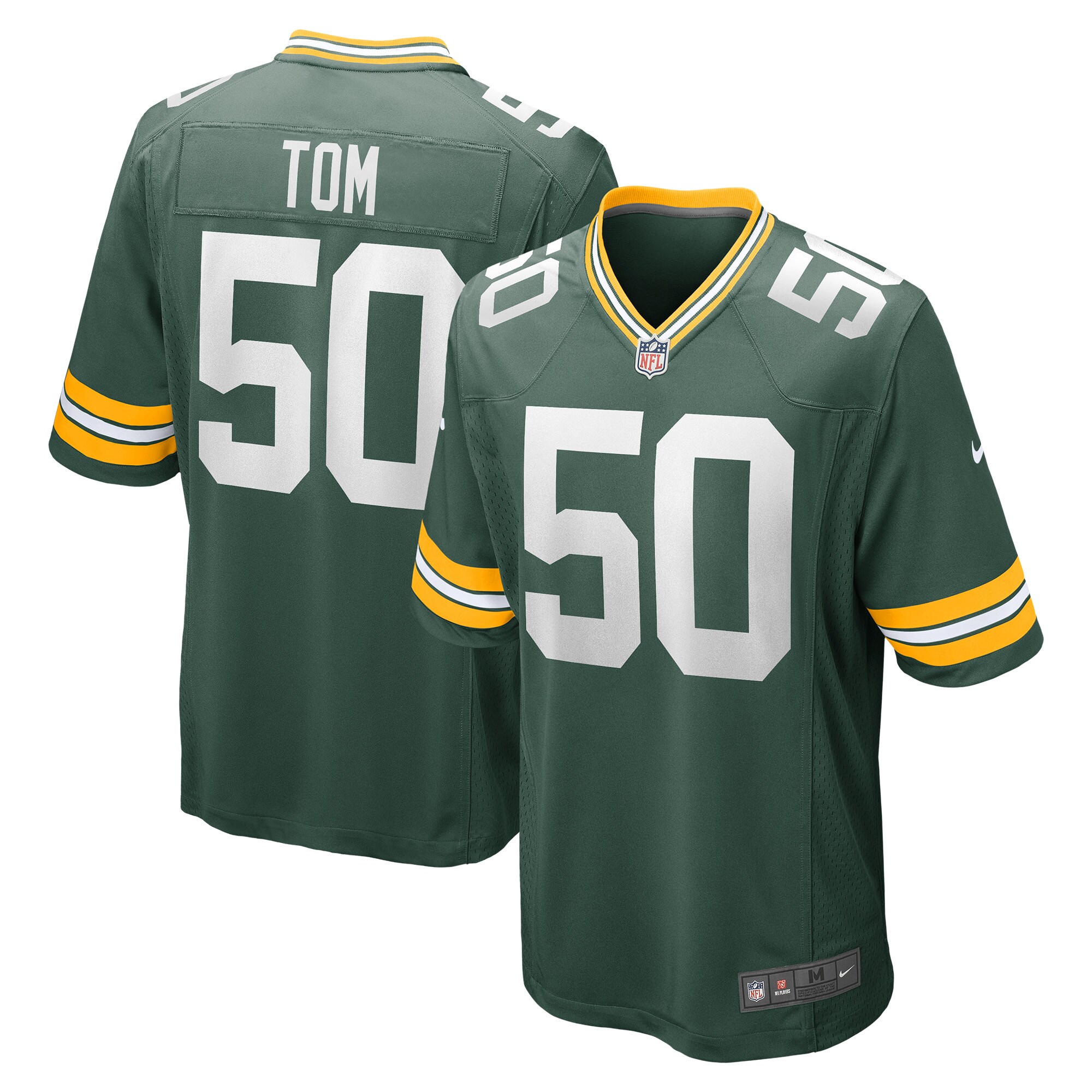 Zach Tom Green Bay Packers  Game Player Jersey - Green