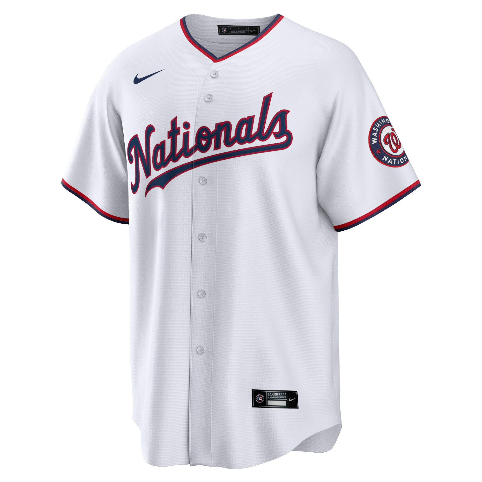 Washington Nationals  Alternate Replica Team Jersey - White