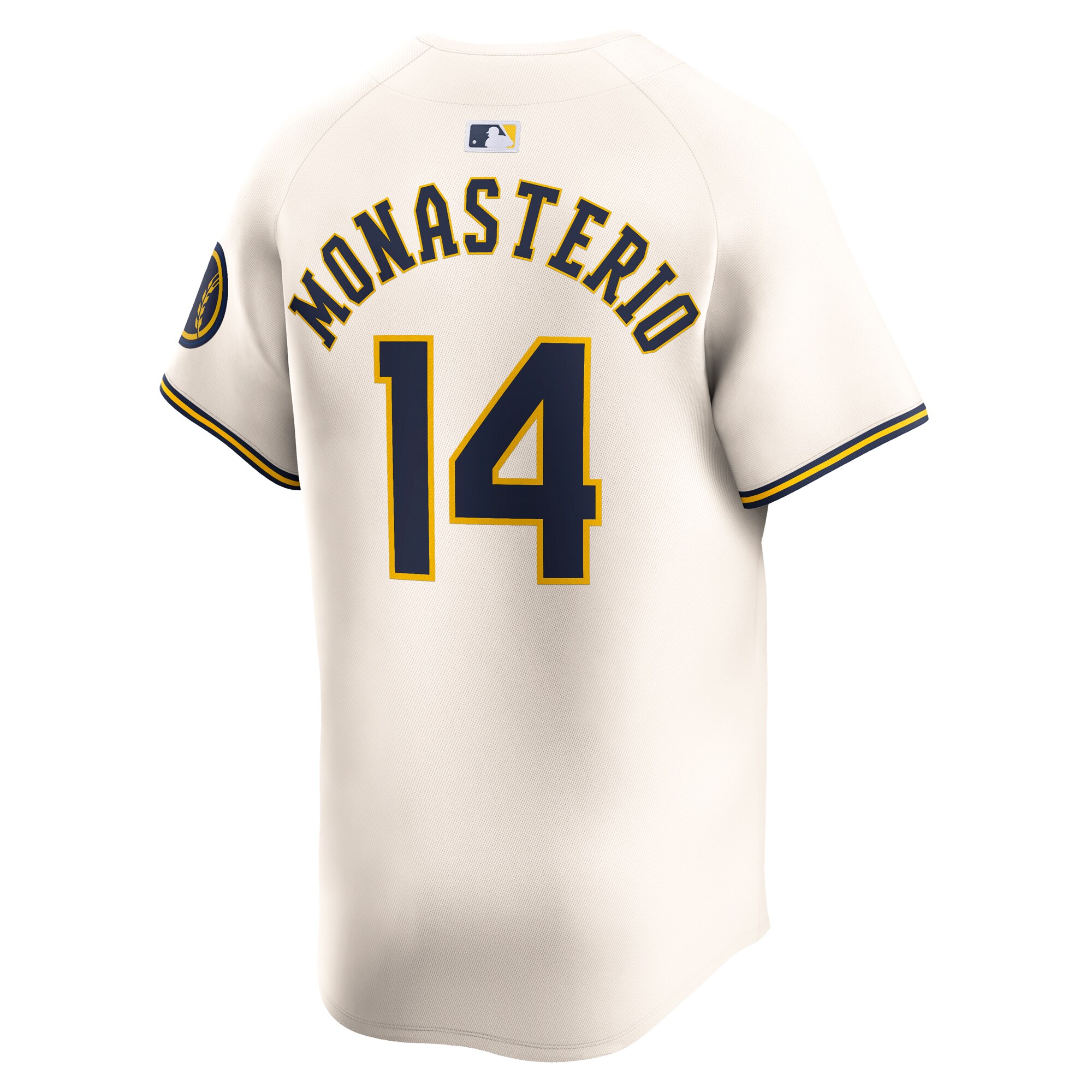 Andruw Monasterio Milwaukee Brewers  Home Limited Player Jersey - Cream
