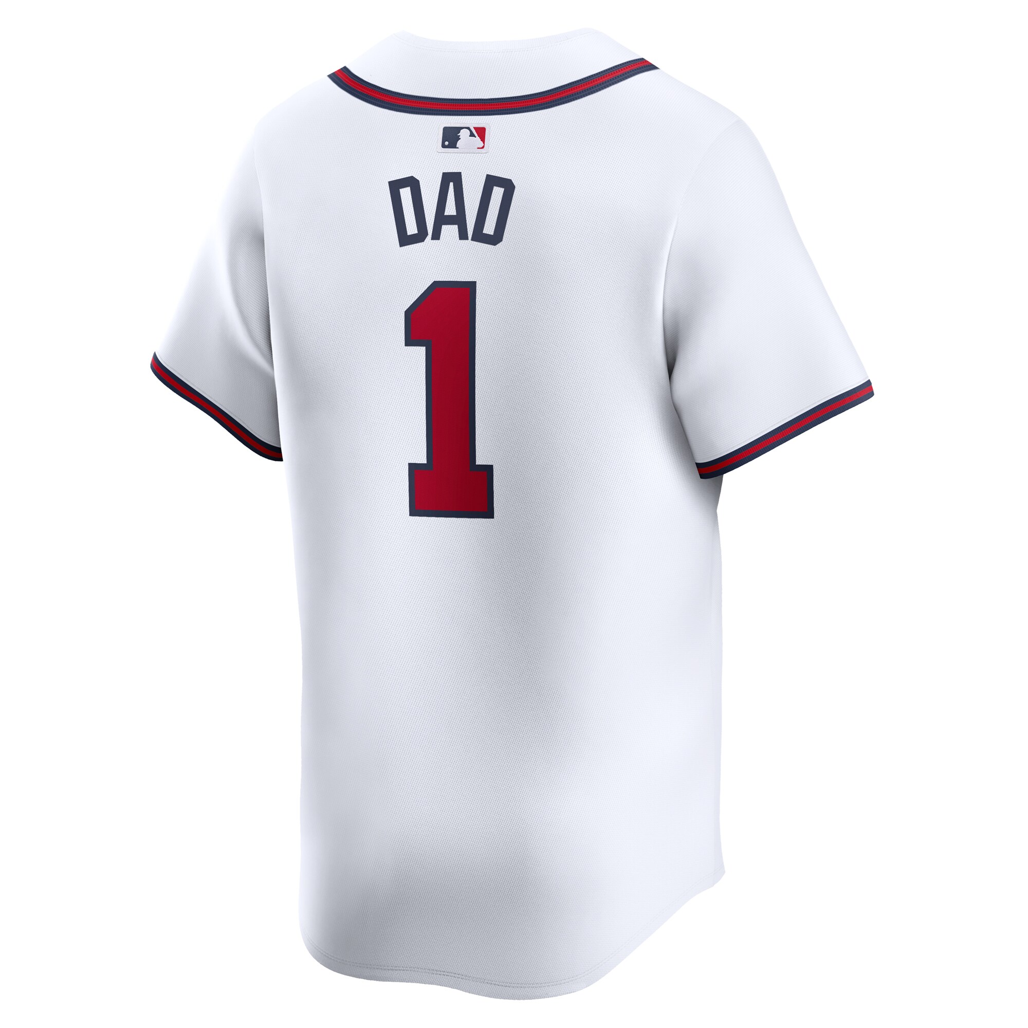 Atlanta Braves  #1 Dad Home Limited Jersey - White