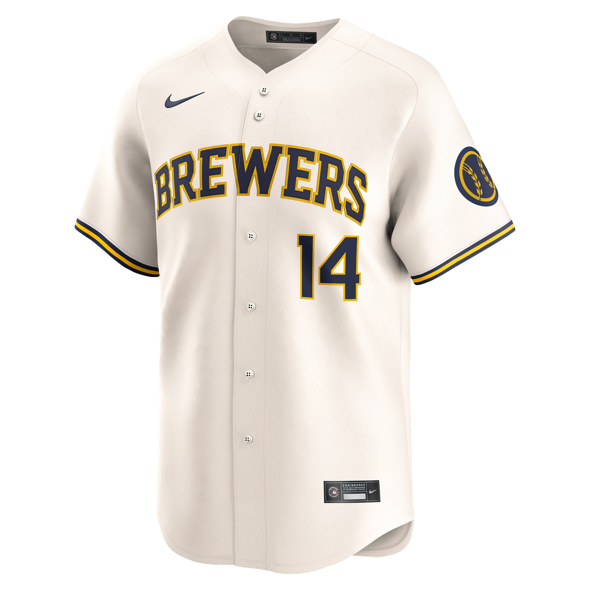 Andruw Monasterio Milwaukee Brewers Home Limited Player Jersey - Cream