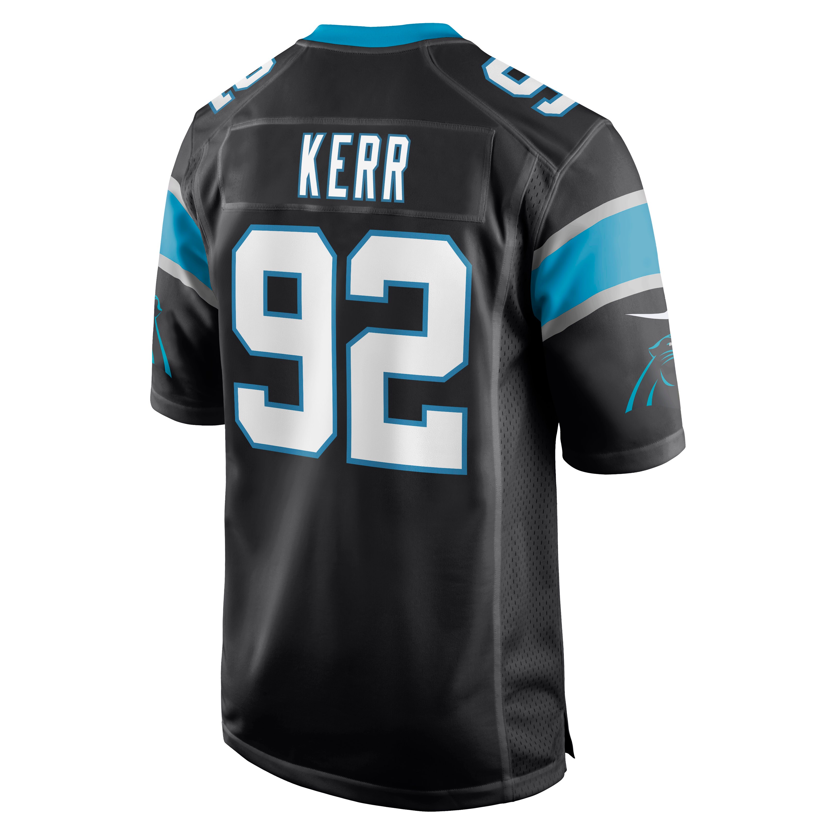 Zach Kerr Carolina Panthers  Game Jersey - Black