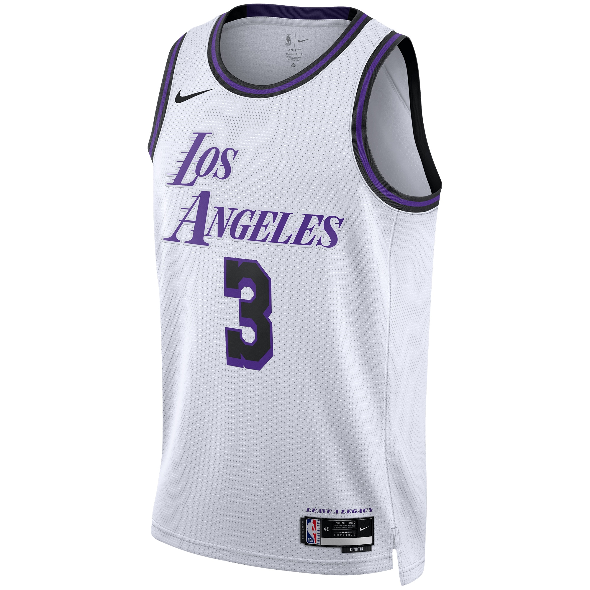 Anthony Davis Los Angeles Lakers Unisex 2022\/23 Swingman Jersey - City Edition - White