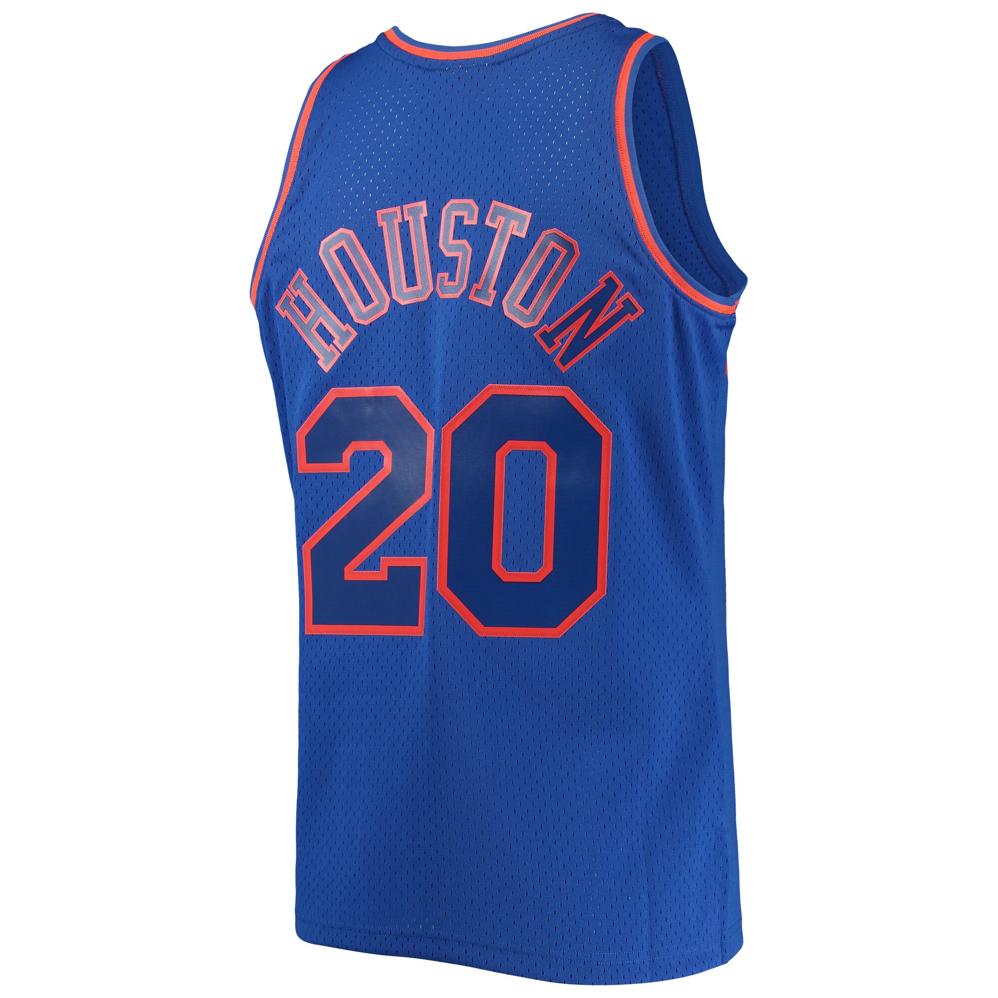 Allan Houston New York Knicks Mitchell & Ness 1996\/97 Throwback Dark Swingman Jersey - Blue