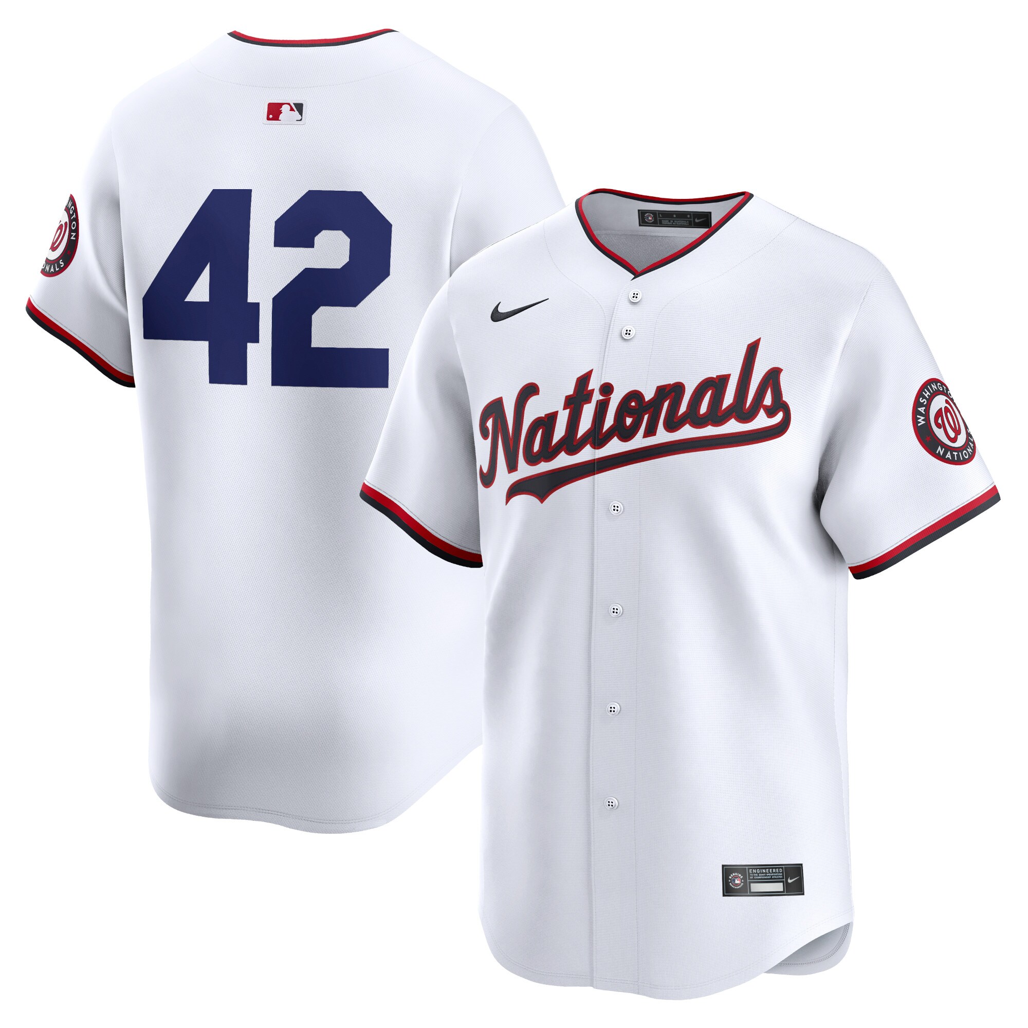Washington Nationals 2024 Jackie Robinson Day Home Limited Jersey White