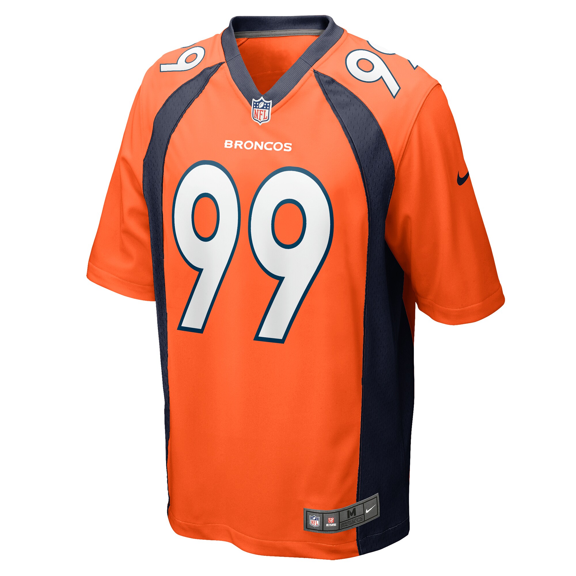 Zach Allen Denver Broncos  Game Player Jersey - Orange