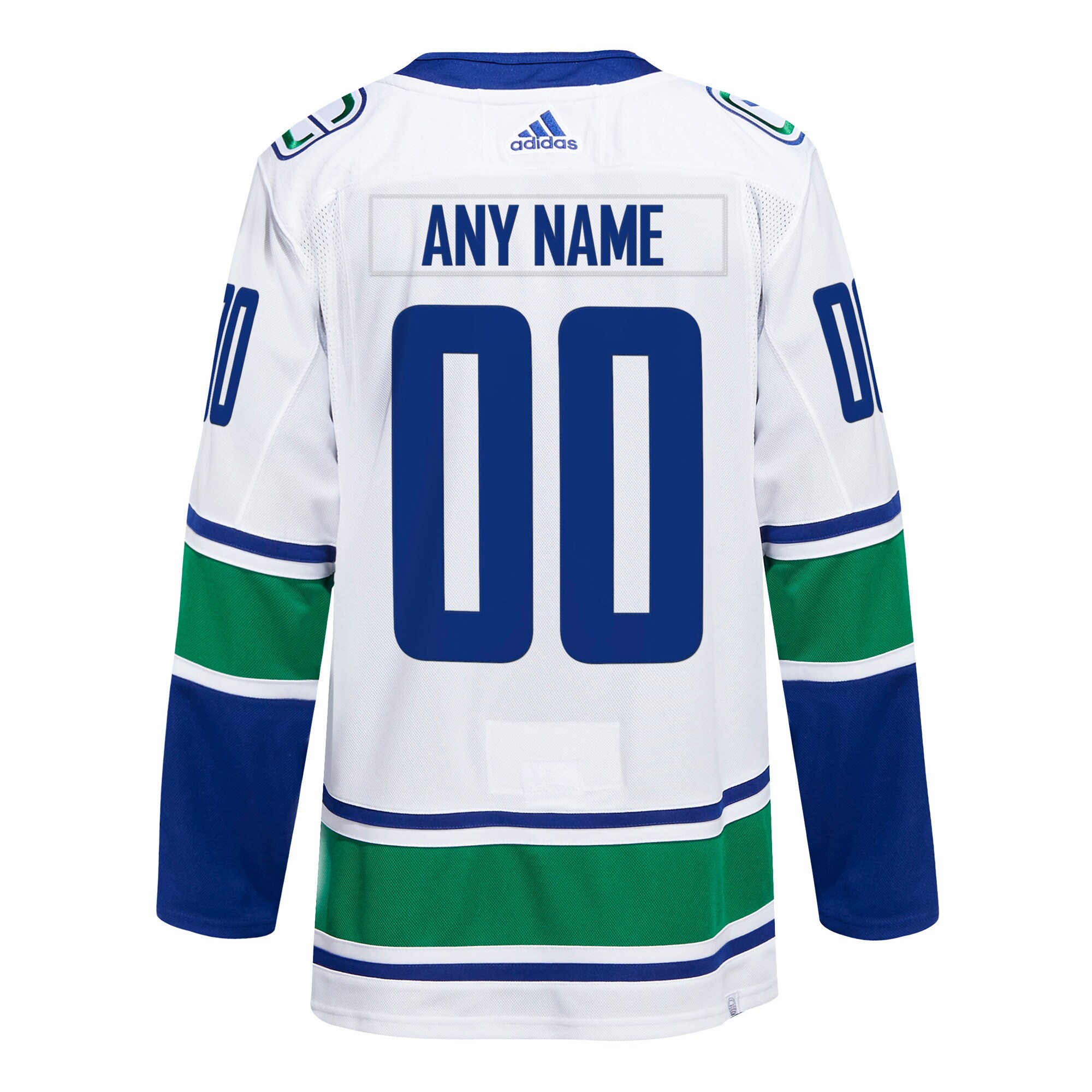 Vancouver Canucks adidas  Away  Primegreen Authentic Custom Jersey - White