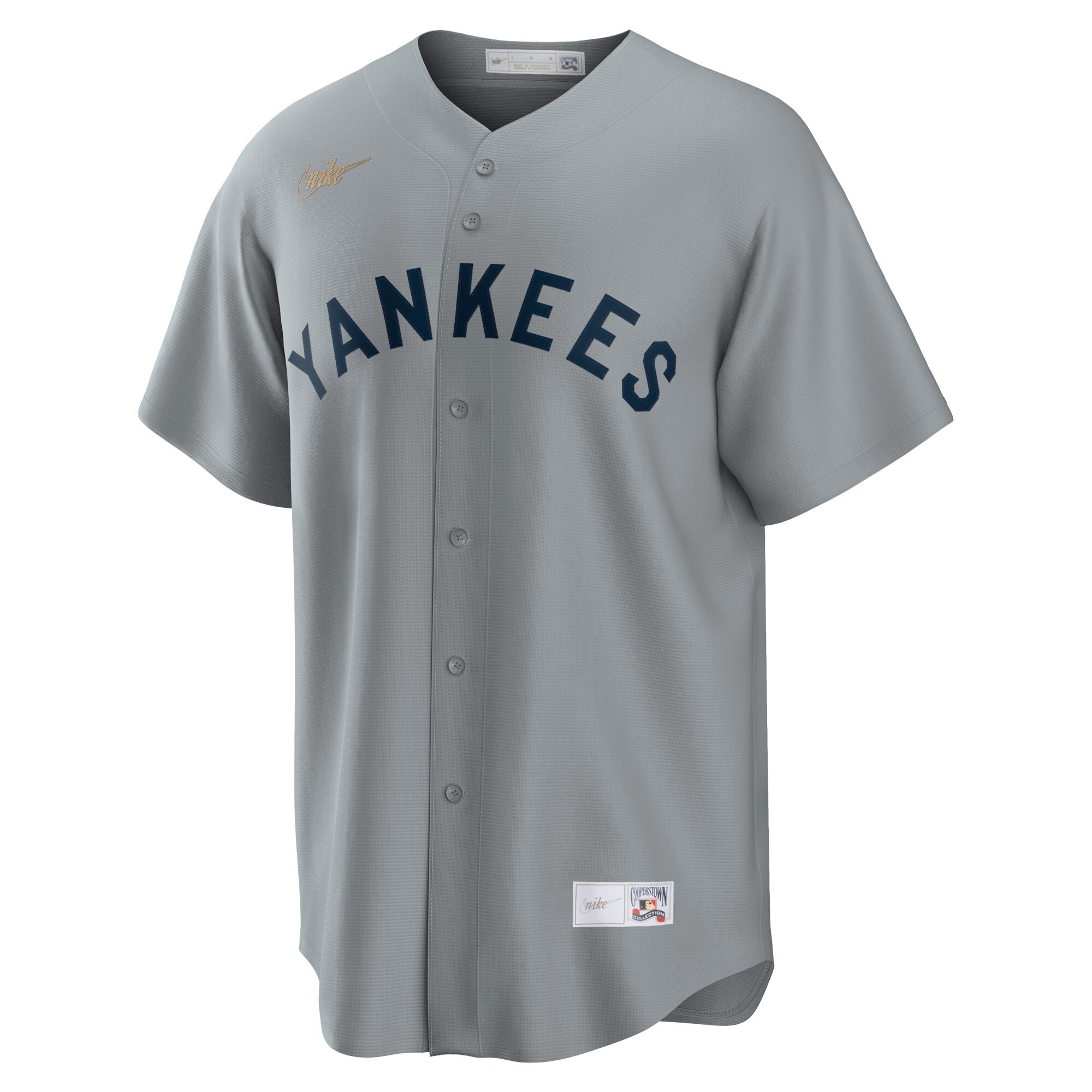 Babe Ruth New York Yankees Road Cooperstown Collection Player Jersey - Gray