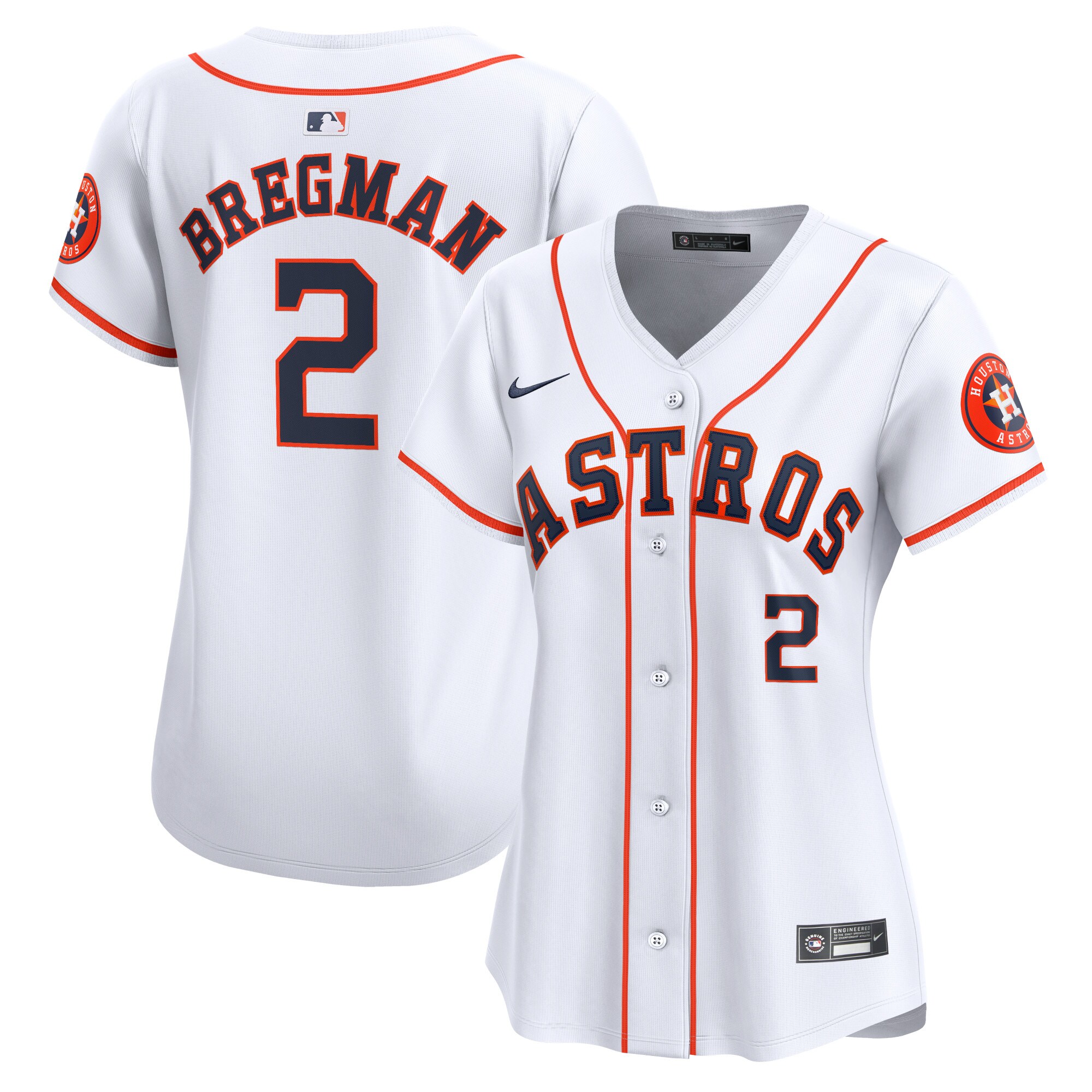Alex Bregman Houston Astros Women's Home Limited Player Jersey - White