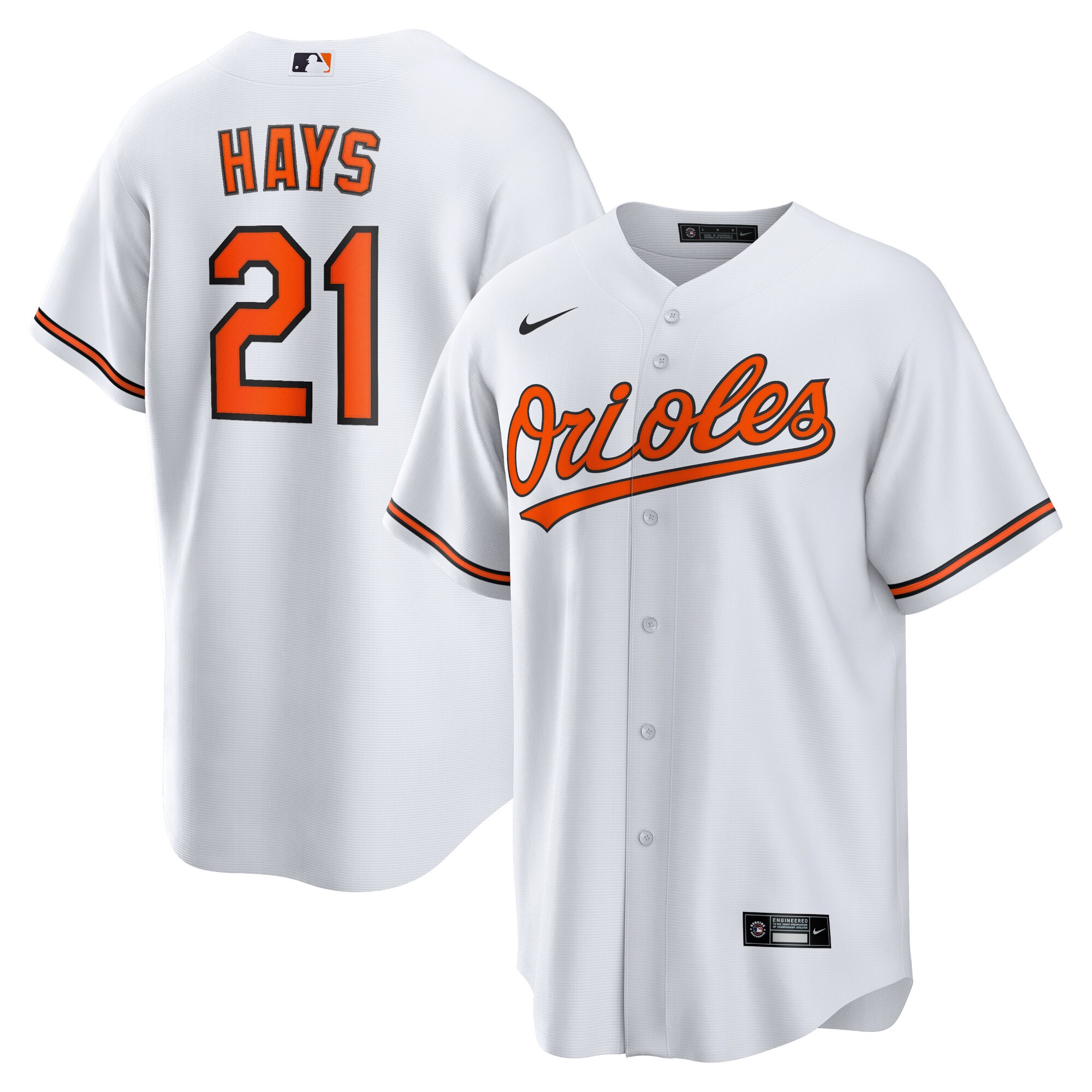 Austin Hays Baltimore Orioles  Replica Player Jersey - White