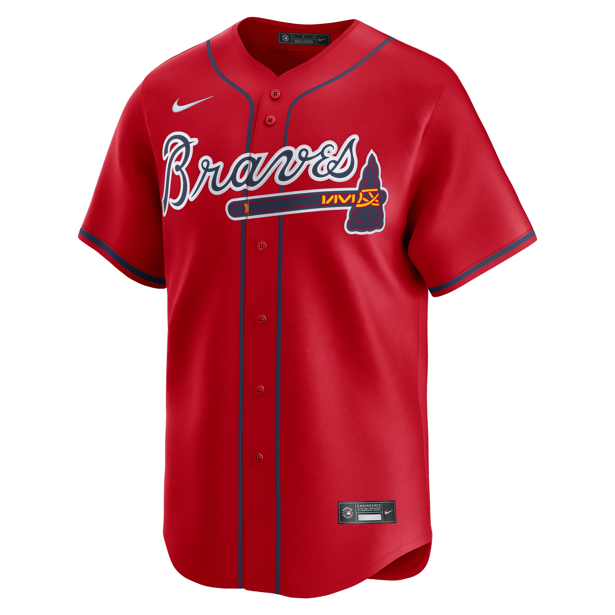Atlanta Braves   Alternate Limited Custom Jersey Red