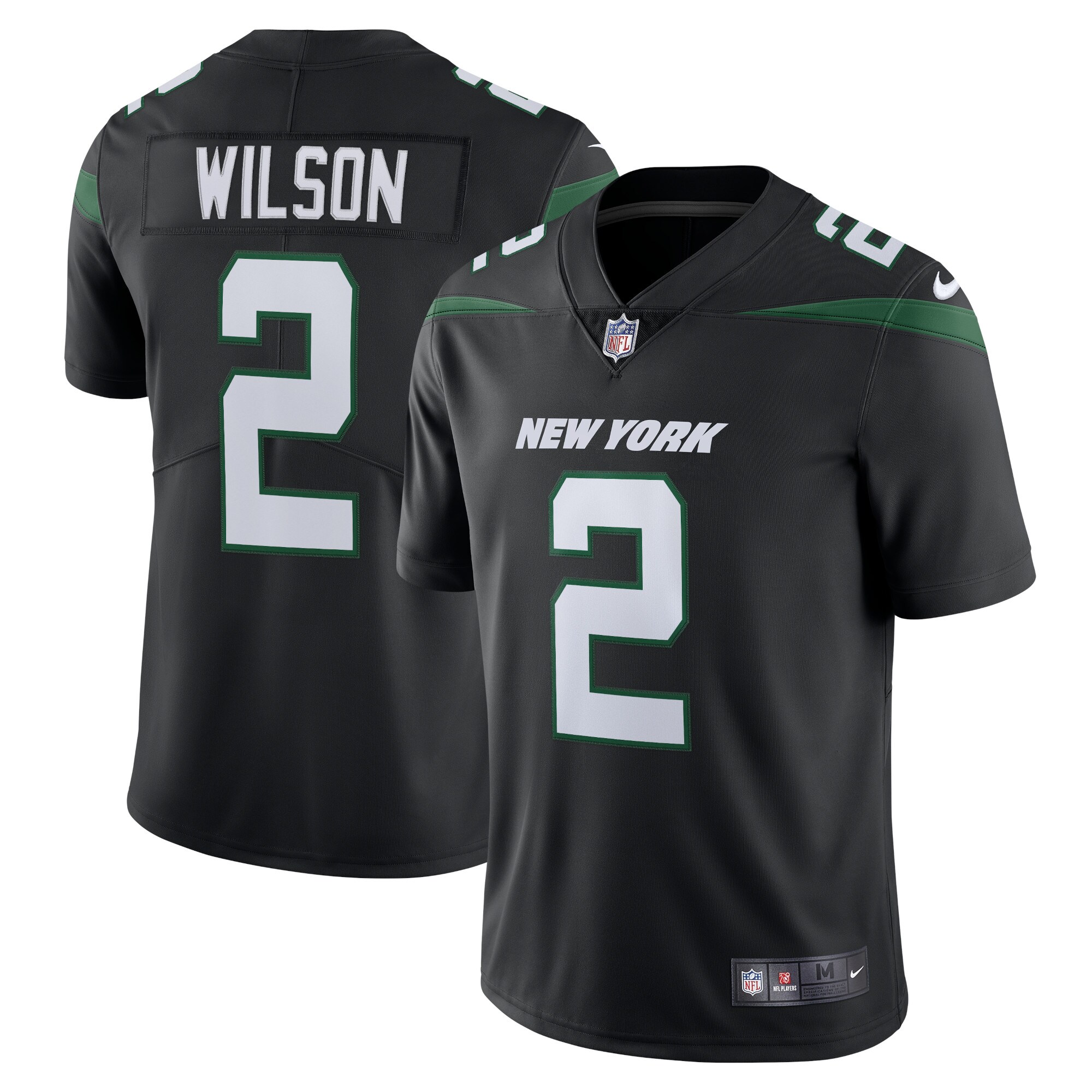 Zach Wilson New York Jets  Vapor Limited Jersey - Stealth Black