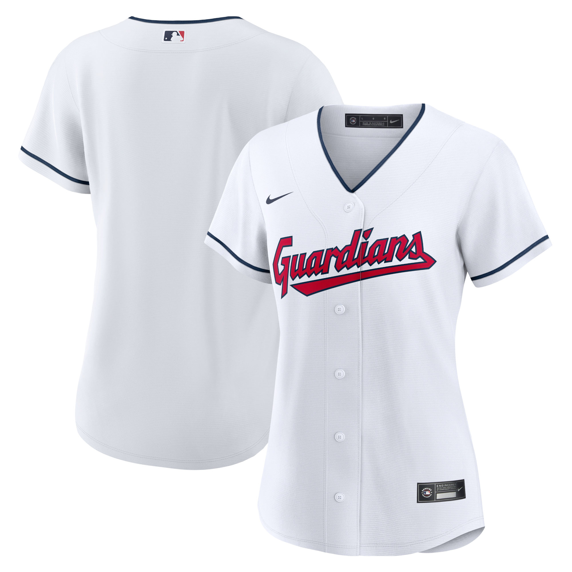 Women's Cleveland Guardians  Home Replica Team Jersey - White