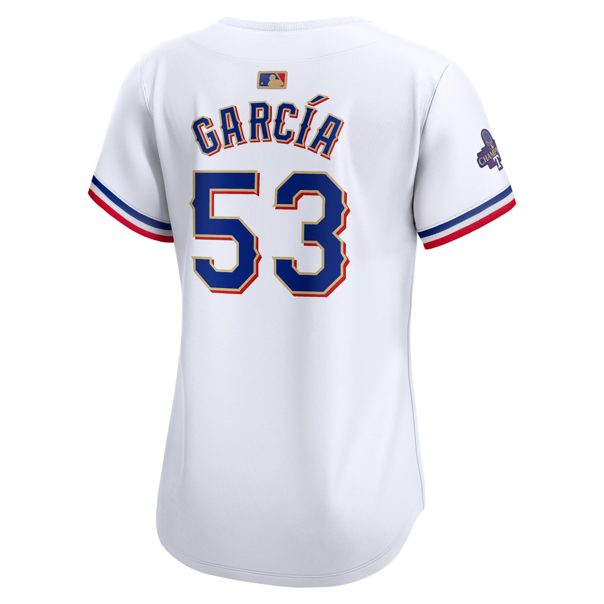 Adolis Garcia Texas Rangers  Women's 2024 Gold Collection Limited Player Jersey White