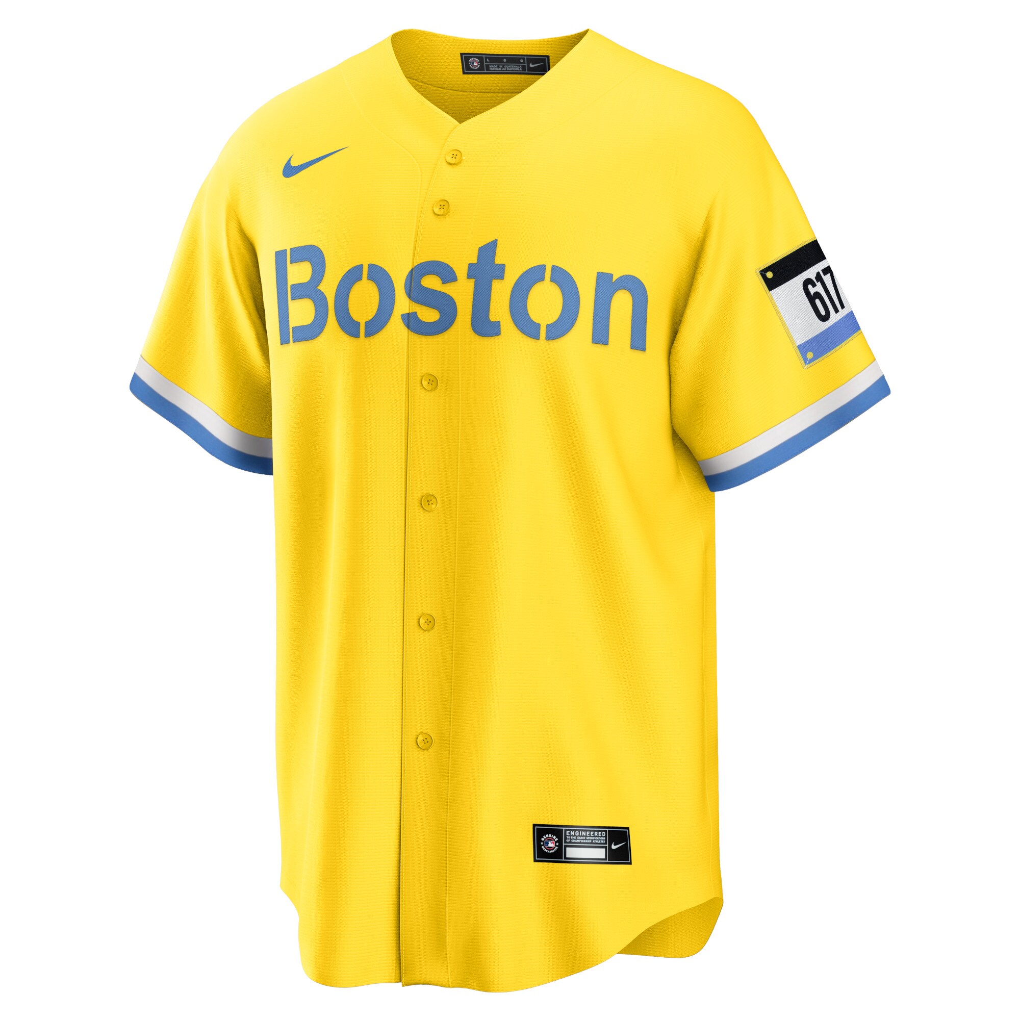 Trevor Story Boston Red Sox  City Connect Replica Player Jersey - Gold