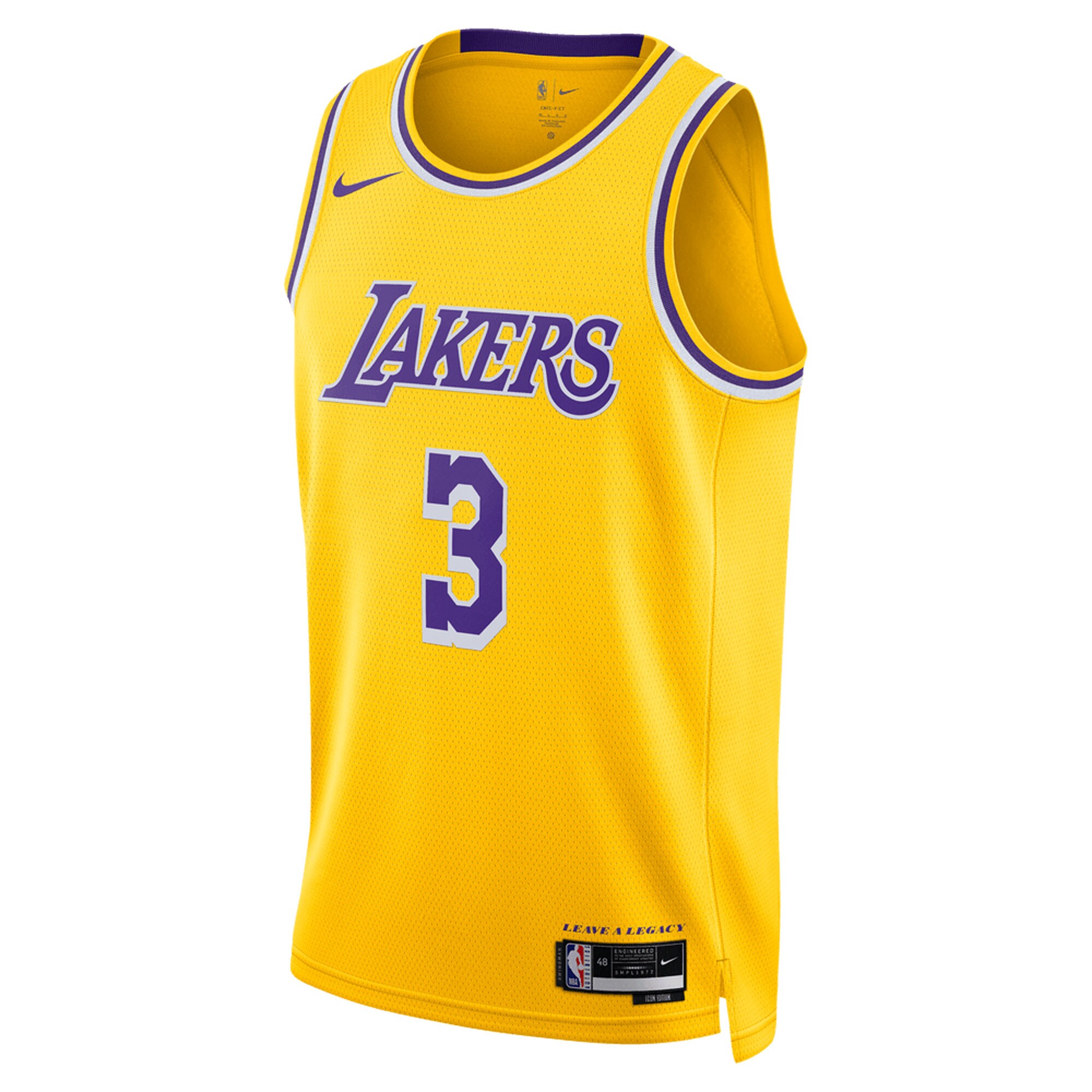 Anthony Davis Los Angeles Lakers Unisex Swingman Jersey - Icon Edition - Gold