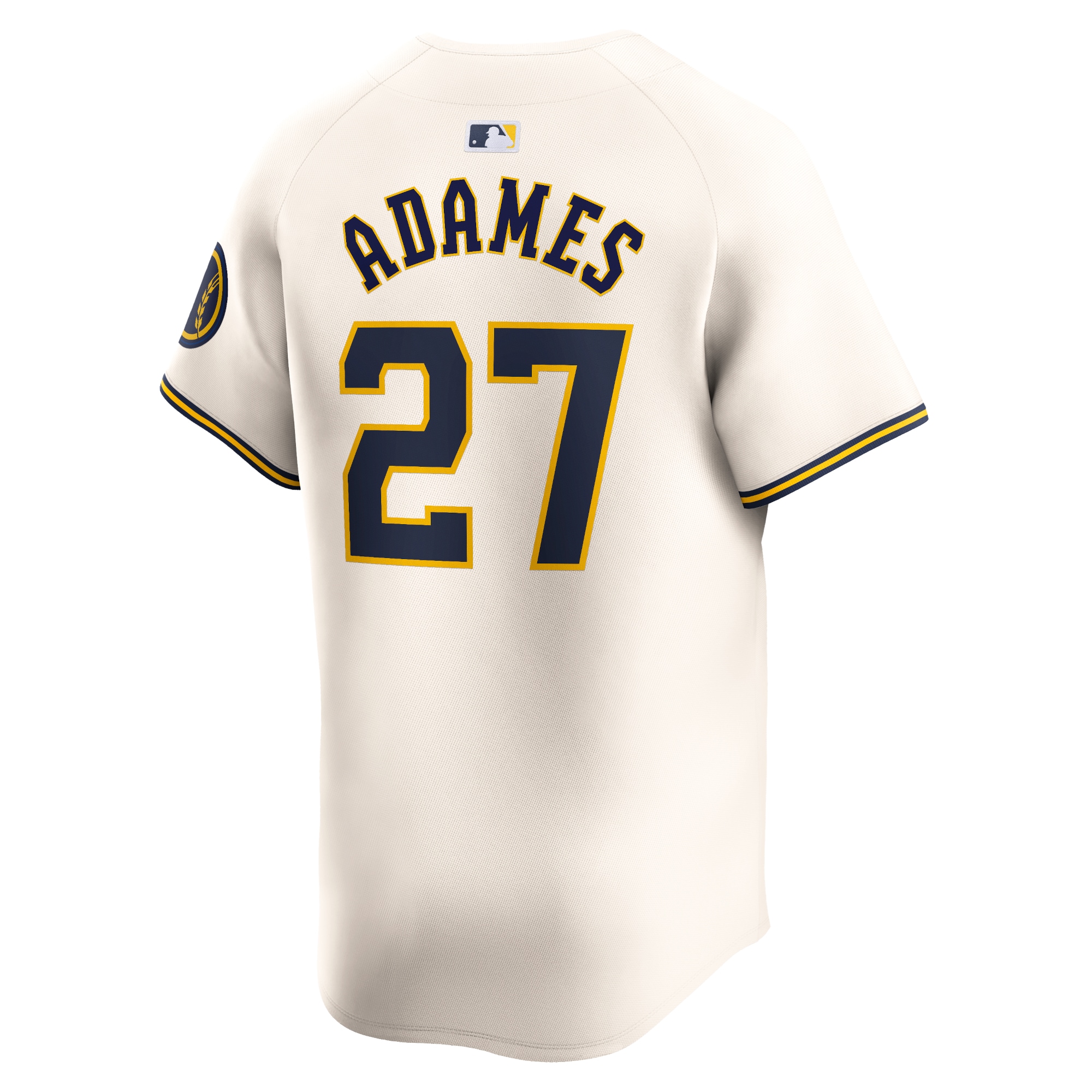 Willy Adames Milwaukee Brewers  Home Limited Player Jersey - Cream